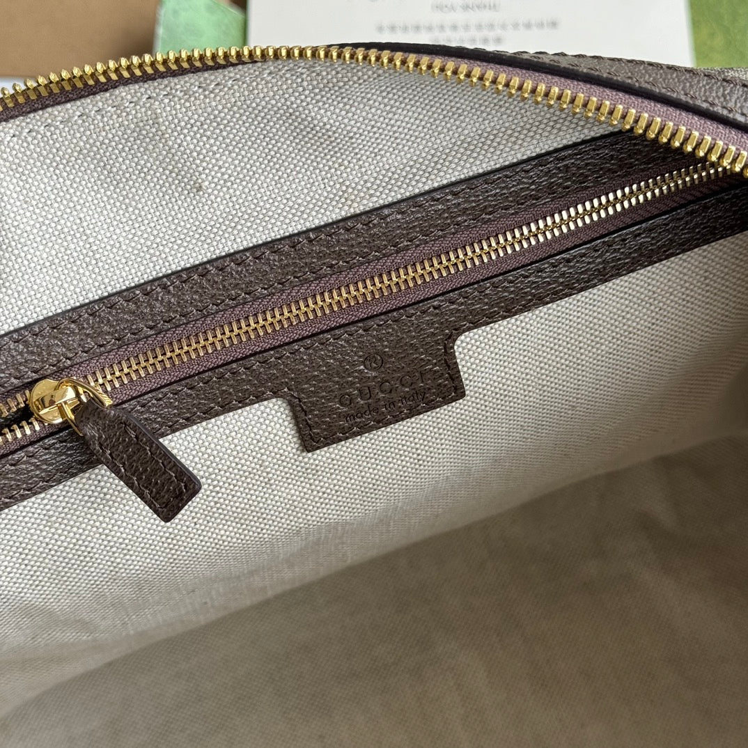 Gucci Ophidia Bag Beige mix Brown Canvas 240085