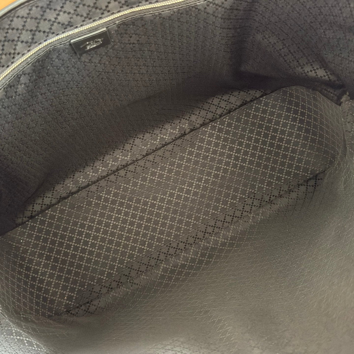 GG Jackie Large Tote Bag Black Canvas