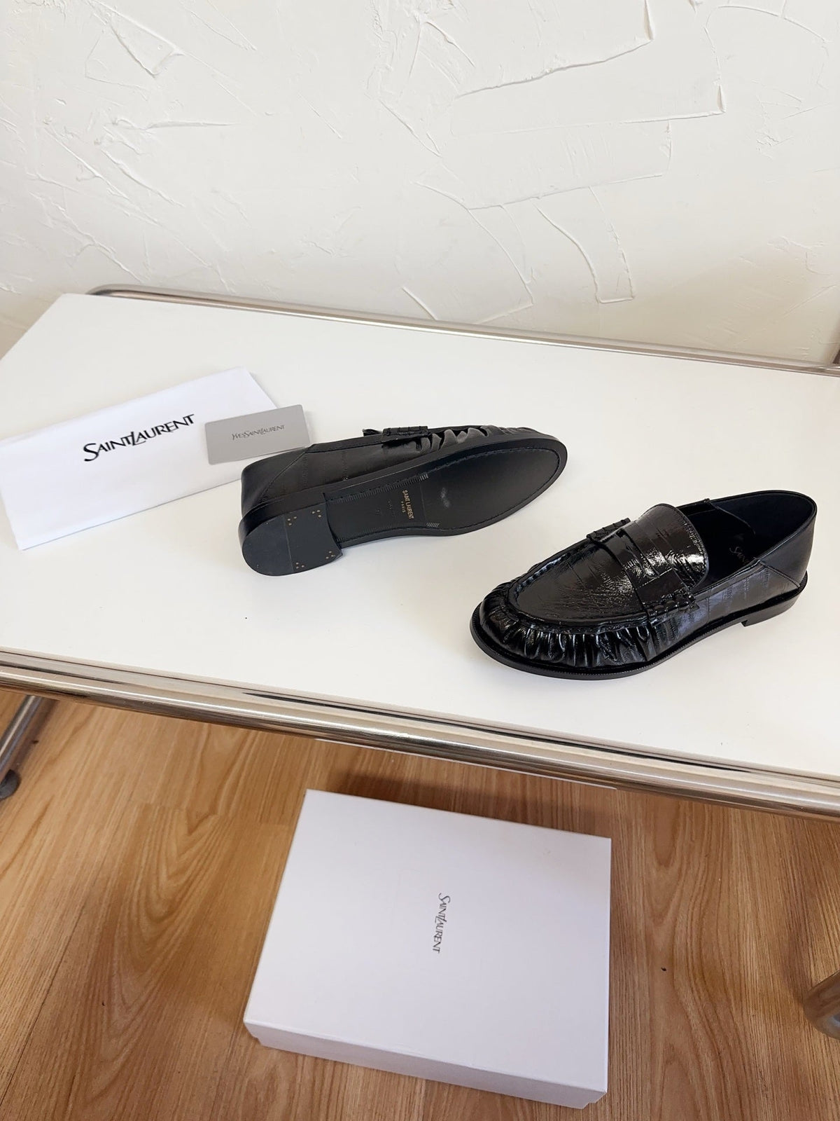 YSL Le Loafer Supple Black Smooth Leather