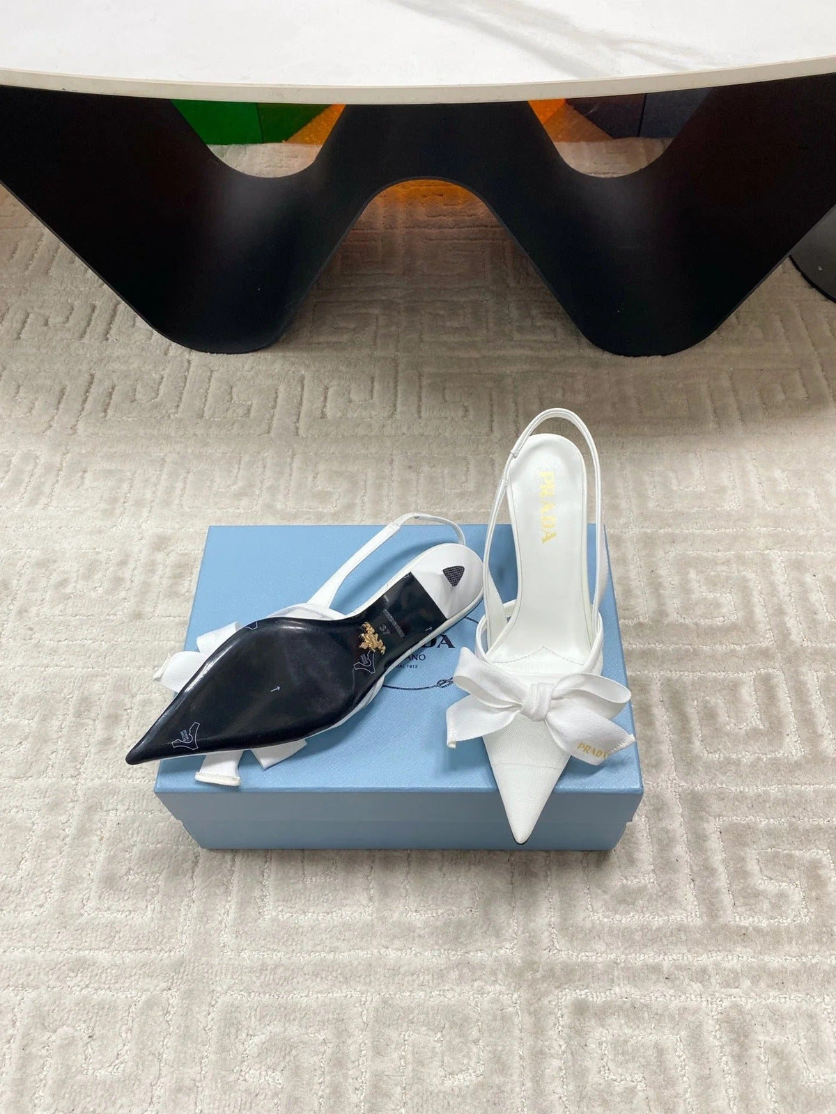 PRA 2026S Slingback 70 White Sheepskin 663435
