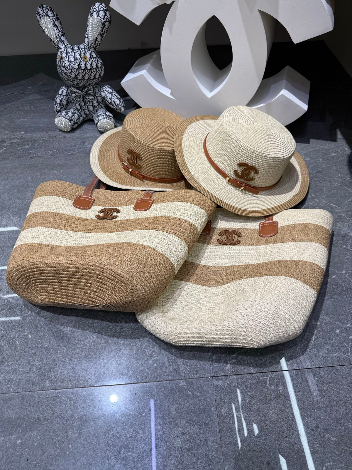CC Tote Bag & Hat Set Plant Grass 209737