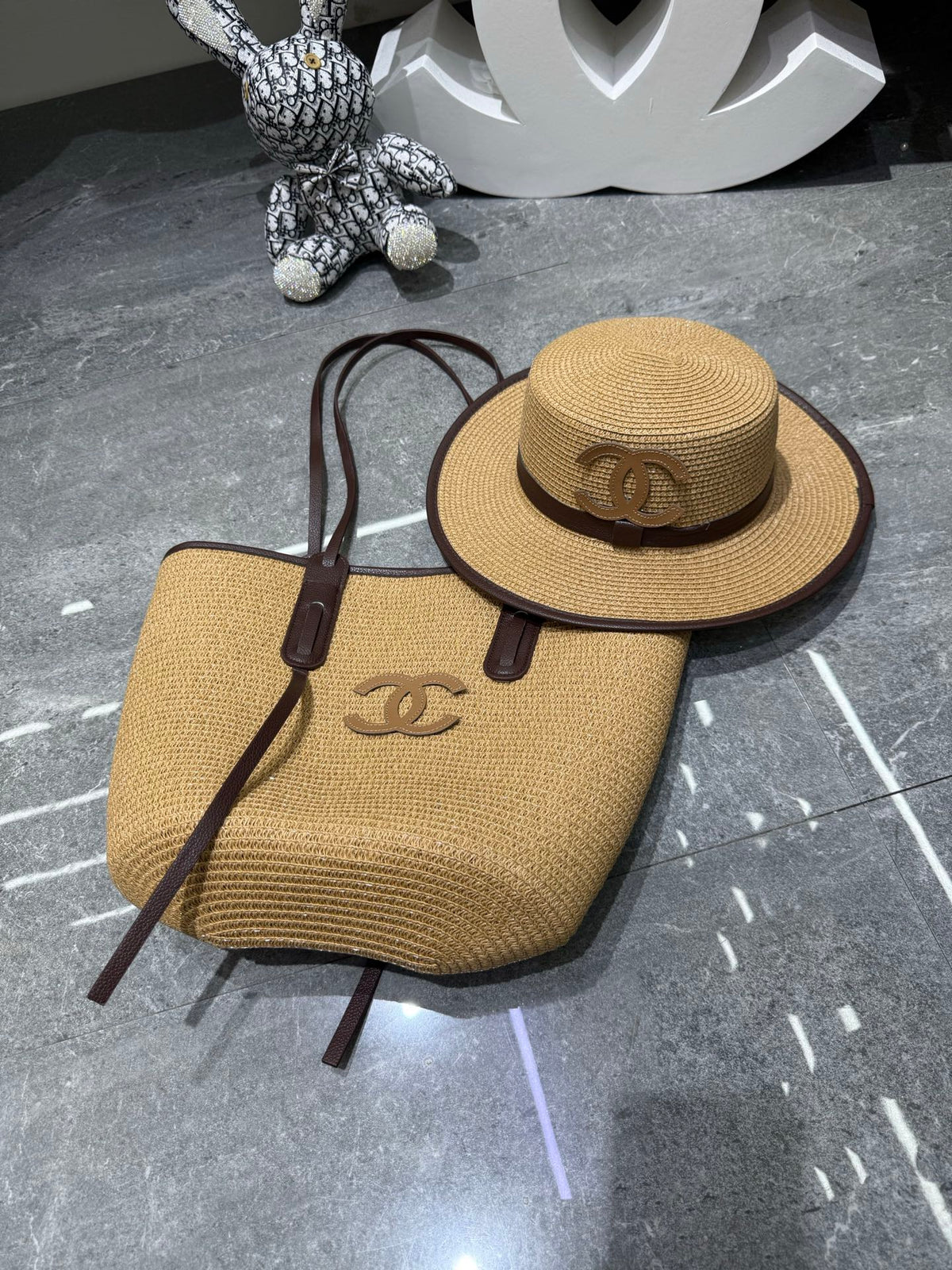CC Tote Bag & Hat Set Plant Grass 209743