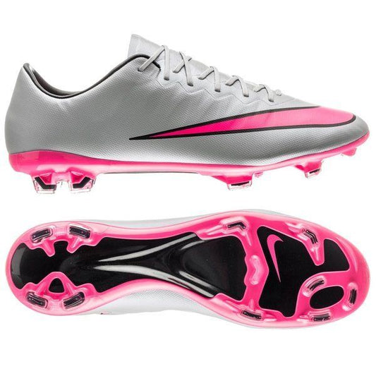 Vapor 10 Elite FG Grey/Pink