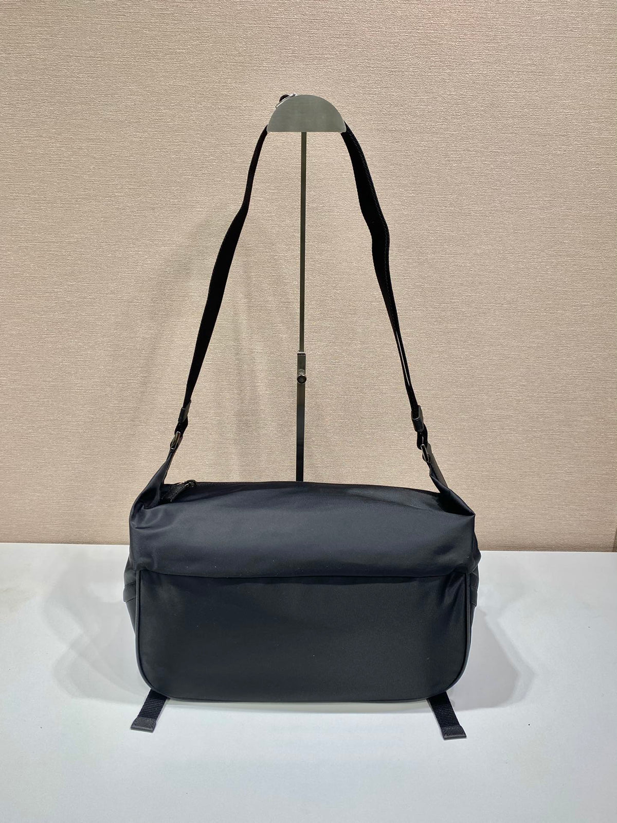 Prada Mini Messenger Bag 32cm Black Re-Nylon Leather