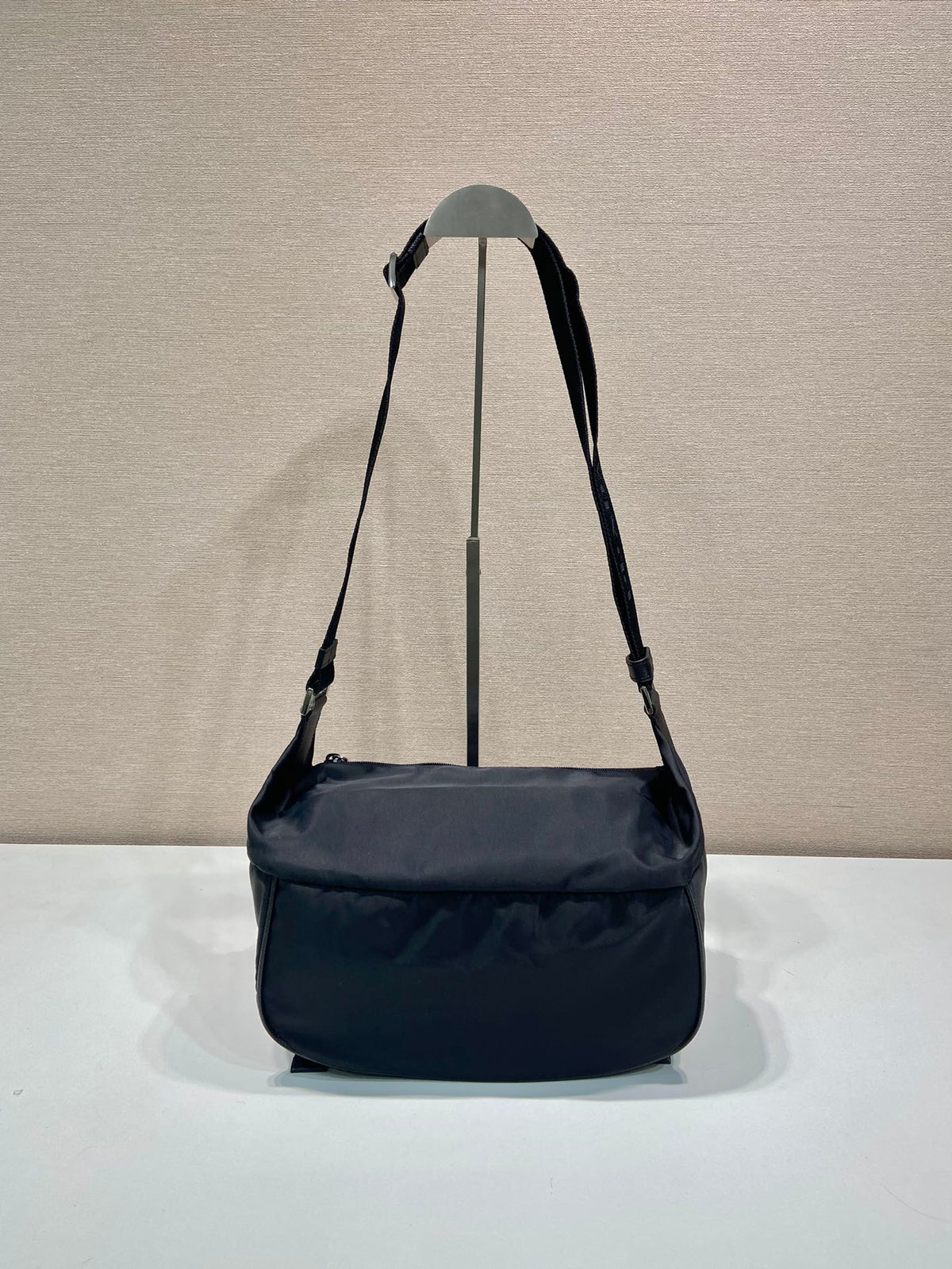Prada Mini Messenger Bag 27cm Black Re-Nylon Leather