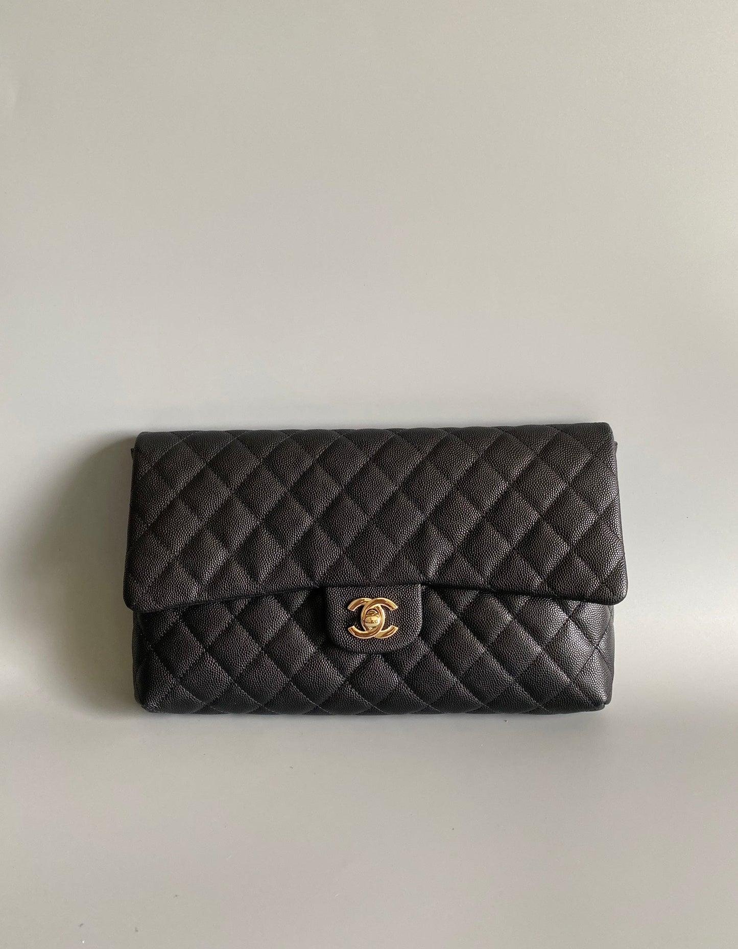 CC Handbag 28cm Black Caviar Leather