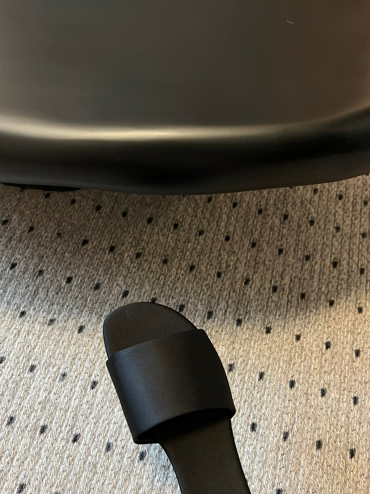 YSL Carlyle Slippers Black Satin