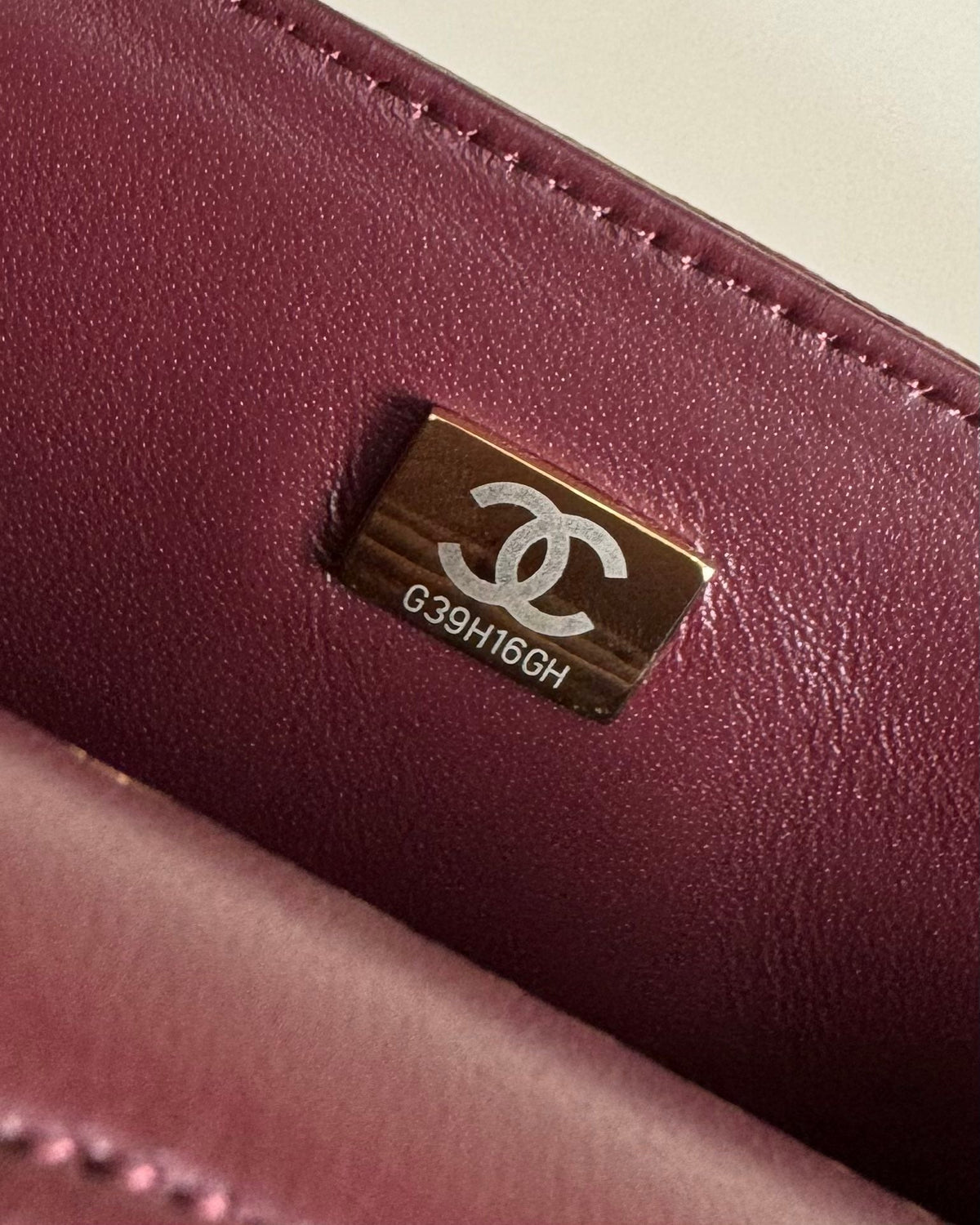 CC Classic Double Flap Bag 25cm Burgundy Caviar Leather