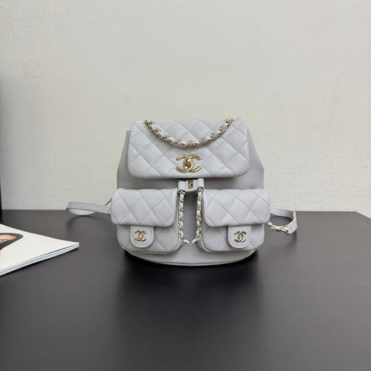 CC Mini Duma Backpack Light Grey Caviar