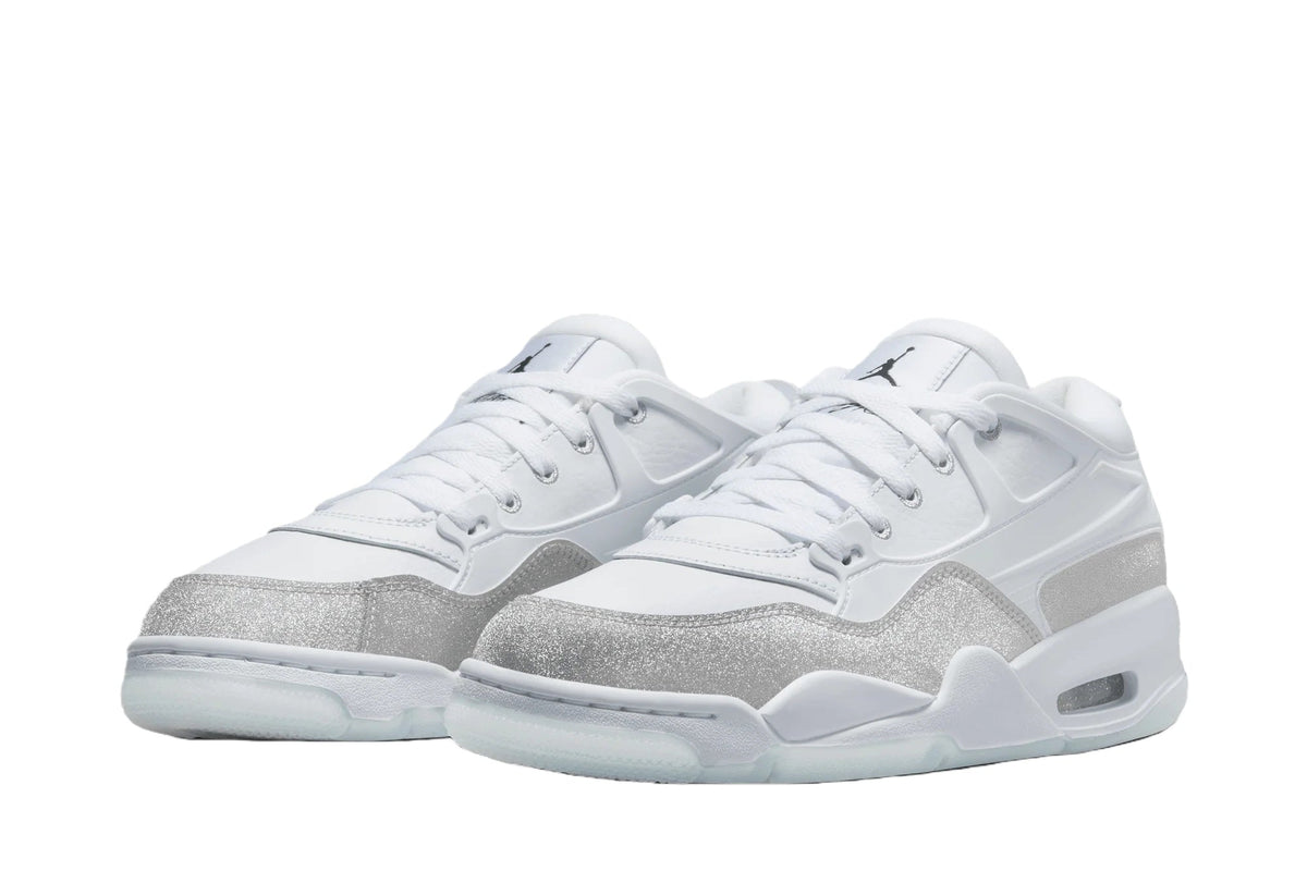 Wmns Jordan 4 RM 'White Silver Glitter'