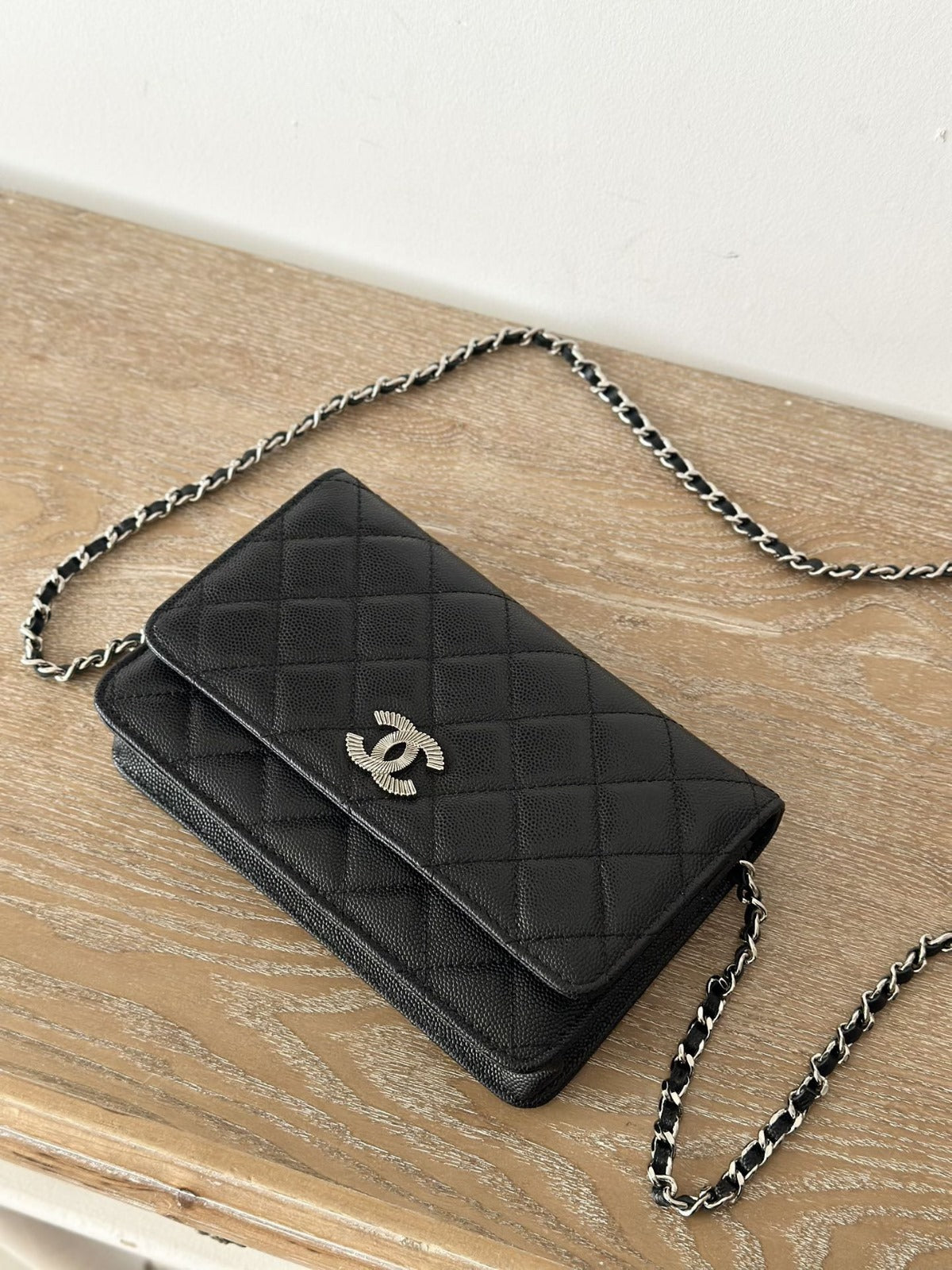 CC WOC 19cm Black Caviar Silver Hardware