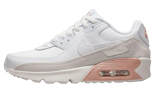 Air Max 90 Leather GS "White Metallic Red Bronze" CD6864 117