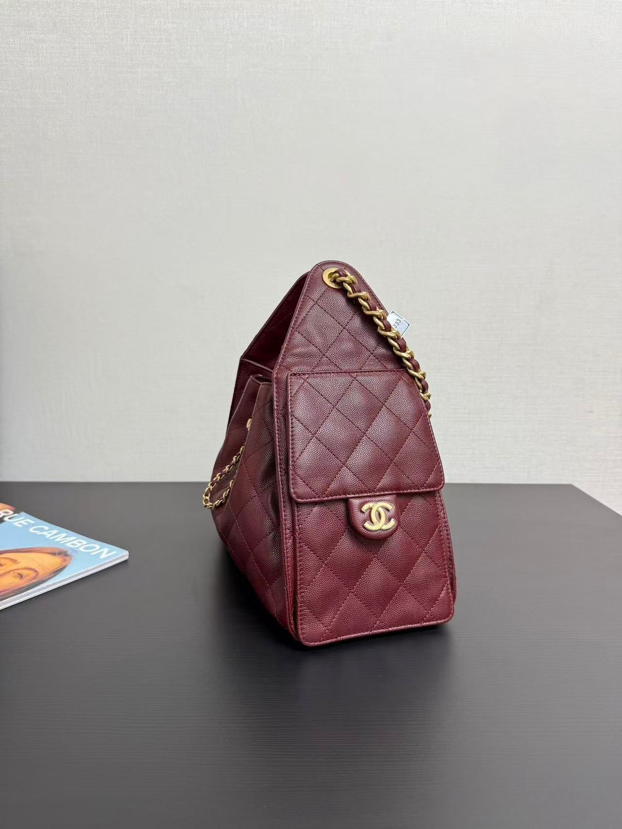 CC 25s Hobo Bag 30cm Gold Calfskin