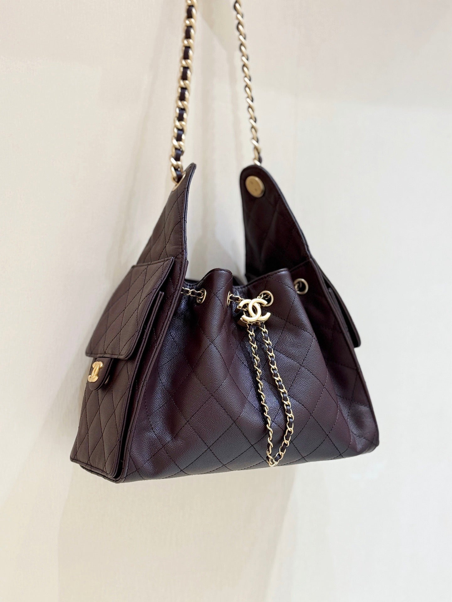 CC 26s Hobo Small Bag Chocolate Caviar GHW (Best Version)