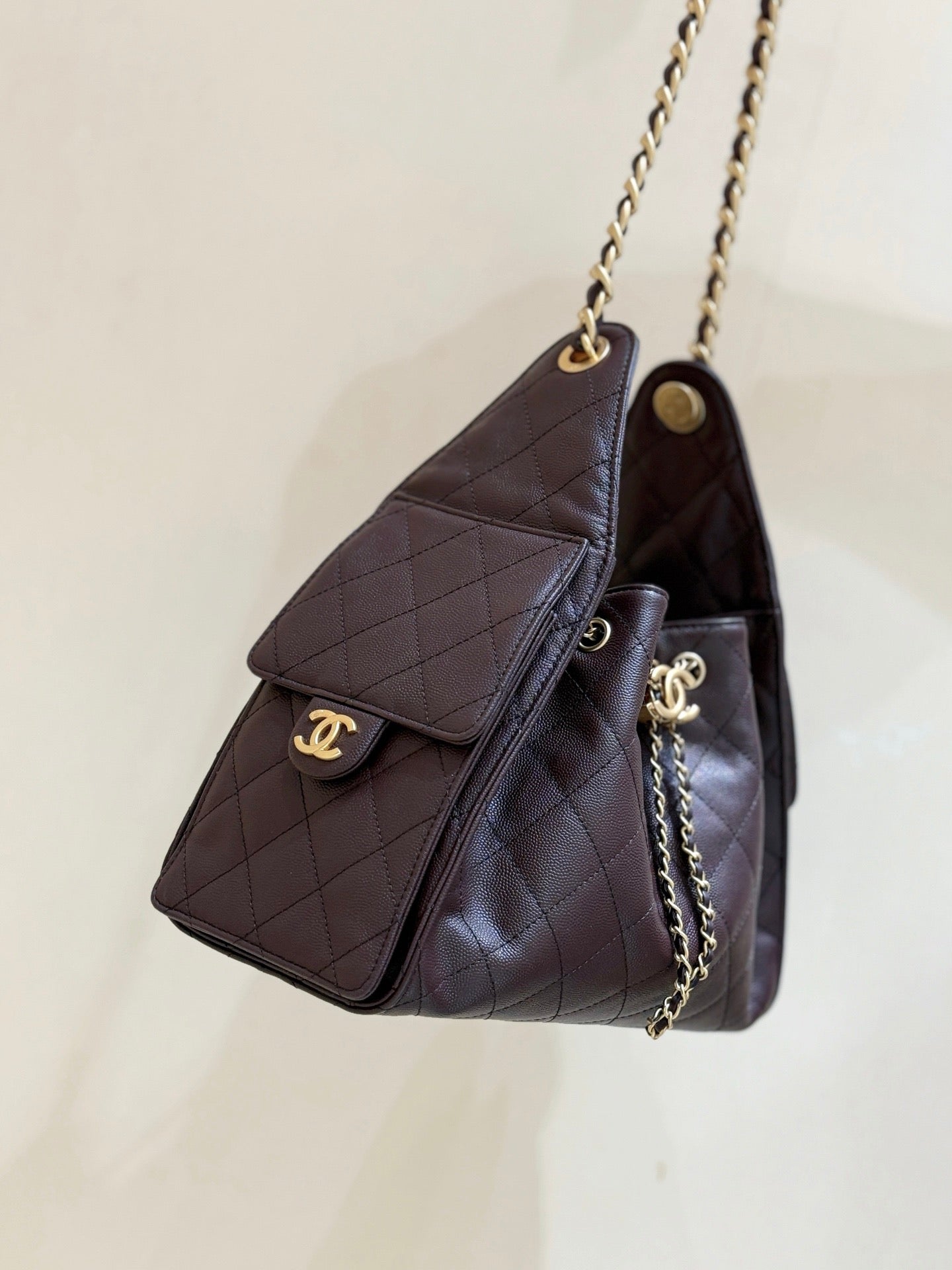 CC 26s Hobo Small Bag Chocolate Caviar GHW (Best Version)