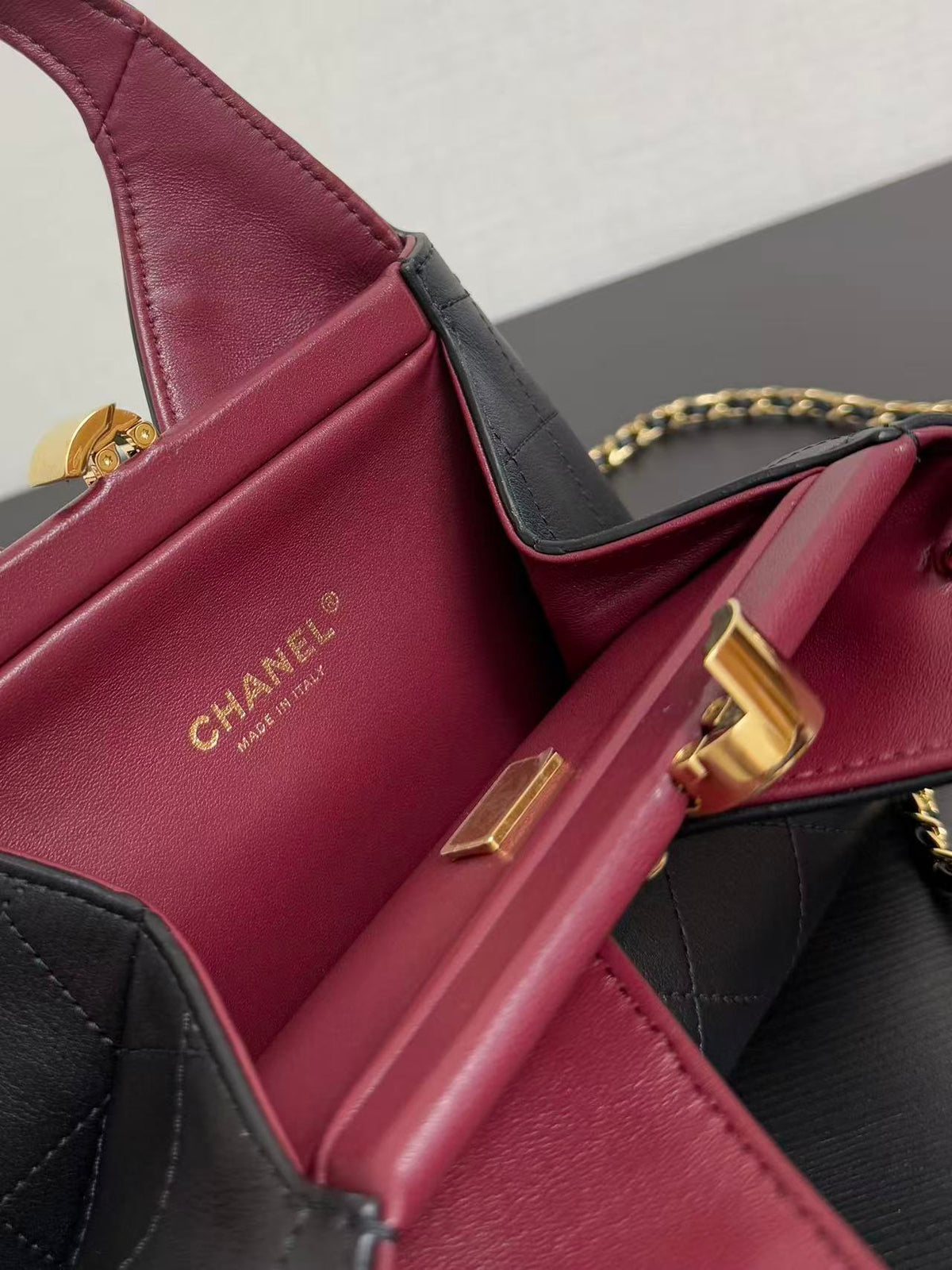 Chanel 2026 Shopping Bag Black Calfskin