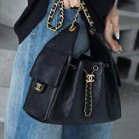 CC 26s Hobo Small Bag Black Caviar GHW (Best Version)