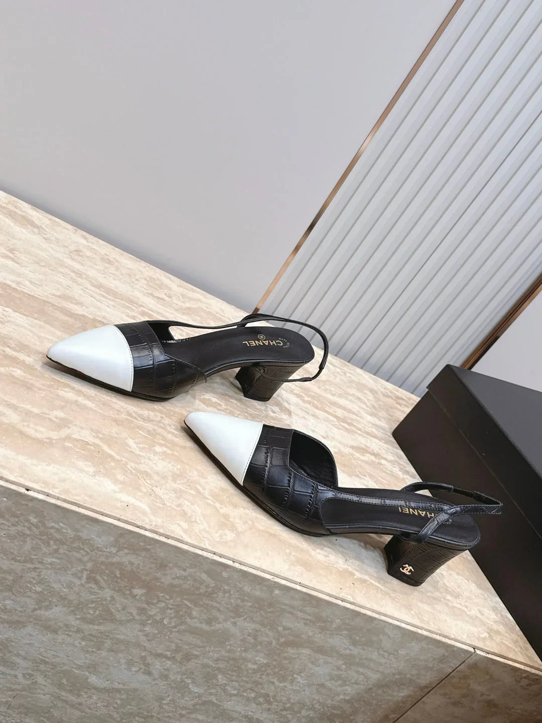 Channel 2026 Slingback 65mm Fabric Calfskin 898961