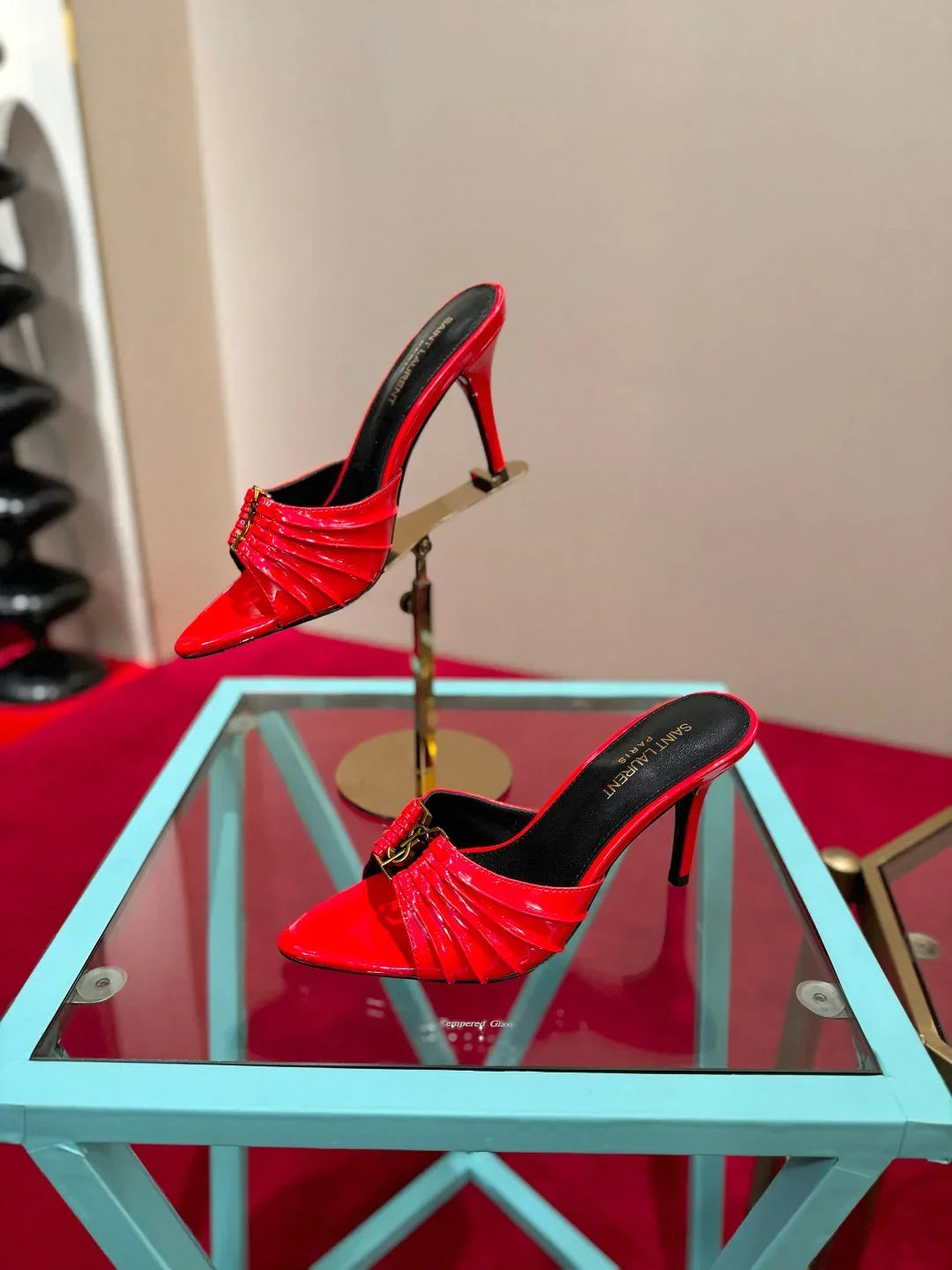 YSL 2026  Sandal 10cm Smooth Calfskin 925205