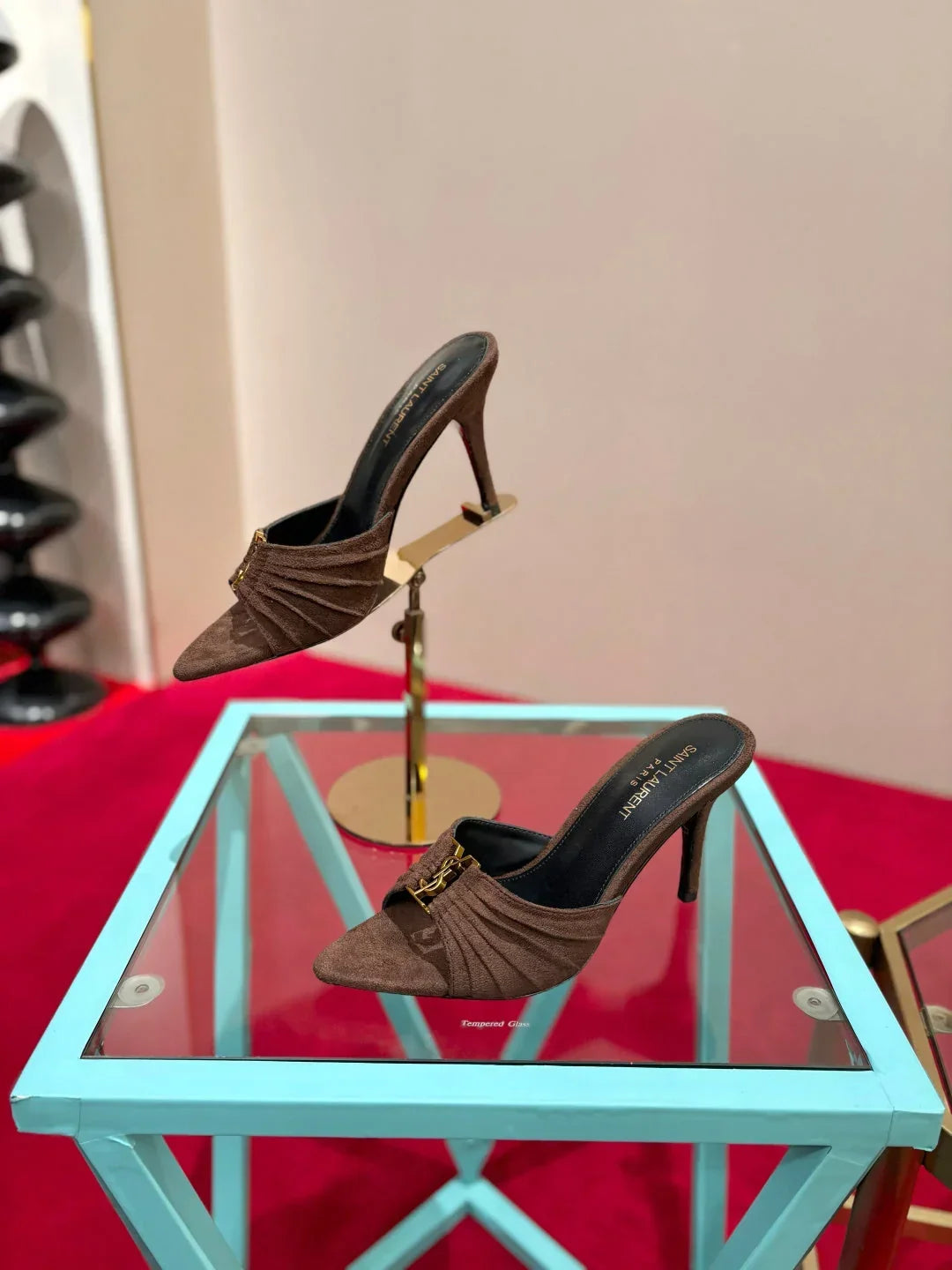 YSL 2026  Sandal 10cm Smooth Calfskin 925205