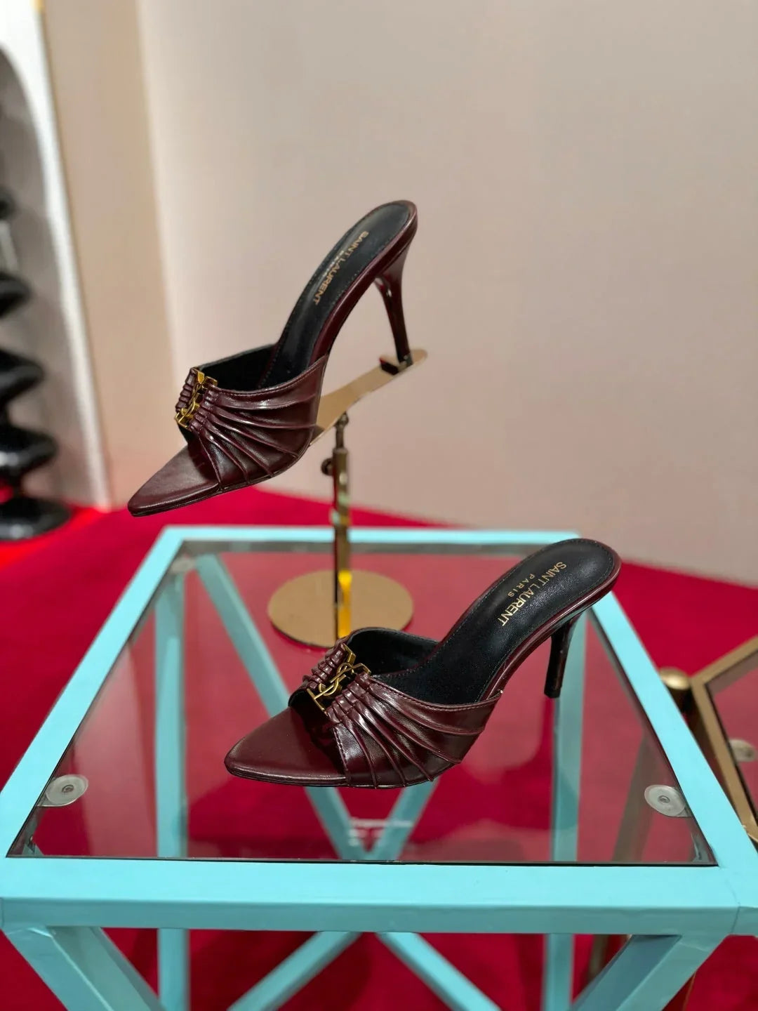 YSL 2026  Sandal 10cm Smooth Calfskin 925205