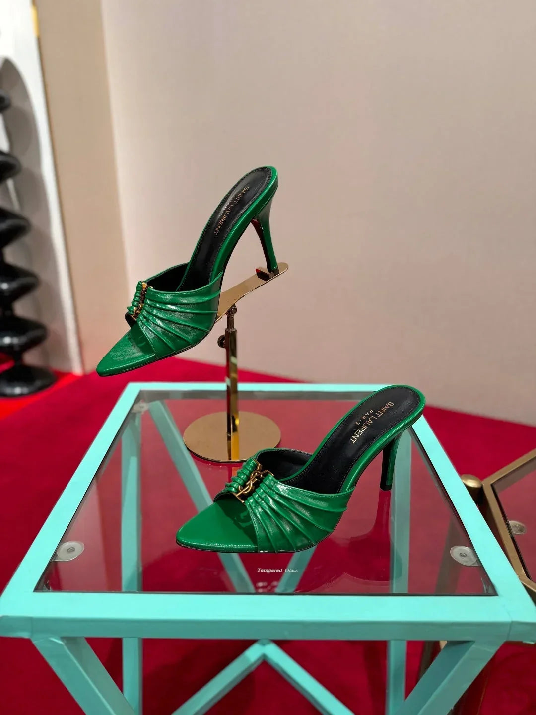 YSL 2026  Sandal 10cm Smooth Calfskin 925205