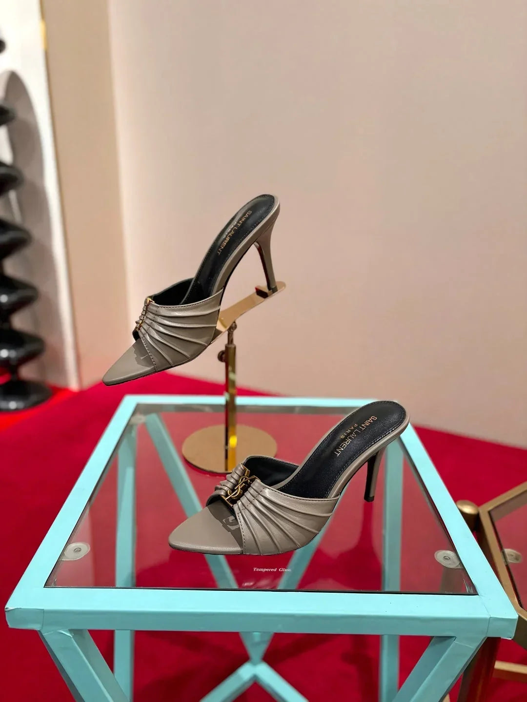 YSL 2026  Sandal 10cm Smooth Calfskin 925205