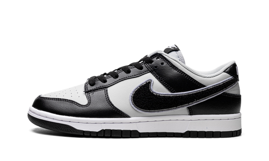 Dunk Low "Chenille Swoosh Black Grey" DQ7683 001