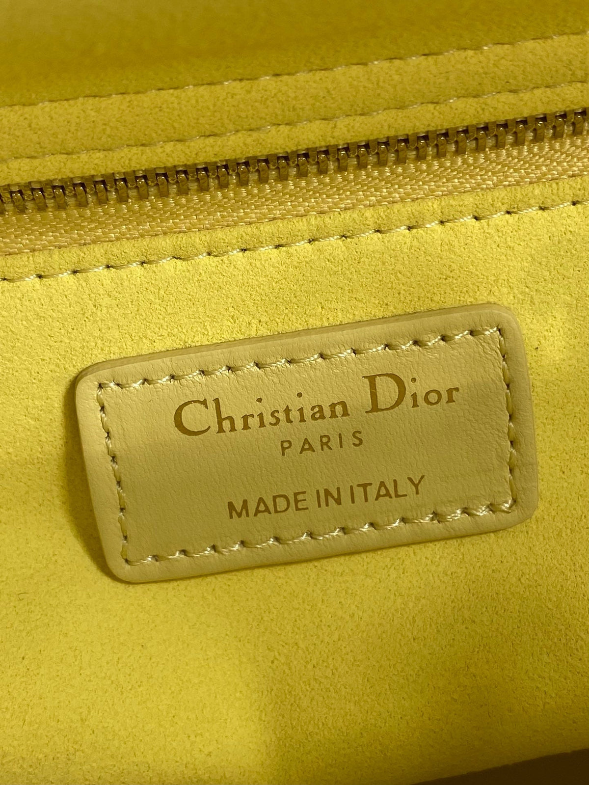 Dior 2026 Bow Lady Dior Yellow Lambskin 286571