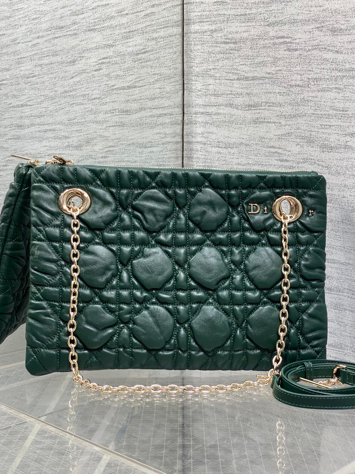 Dior 2026 Crunchy Bag 33cm Cannage Leather 378818
