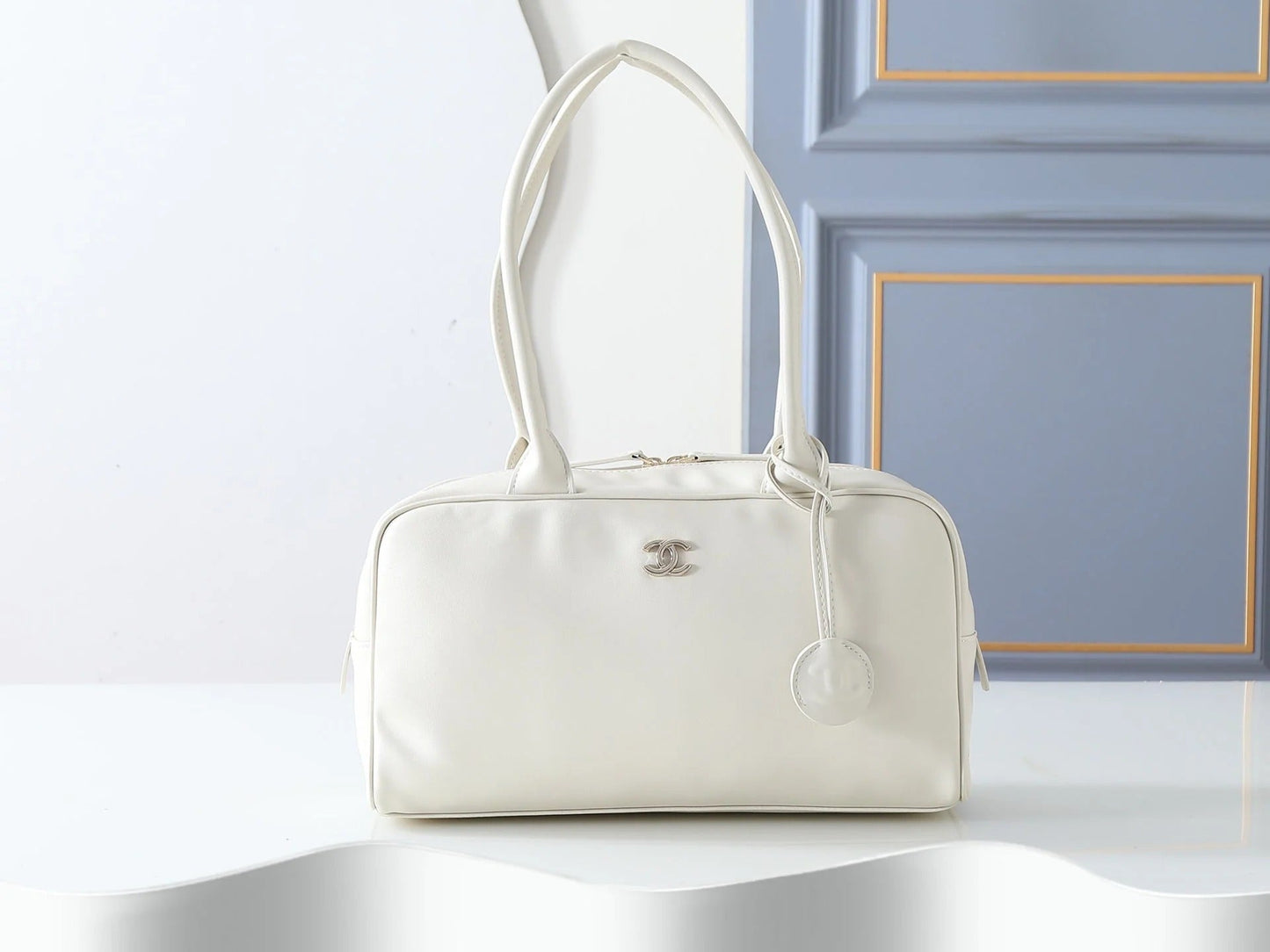 Chanel 2026 Large Bowling Bag 35.5cm Suede And Calfskin