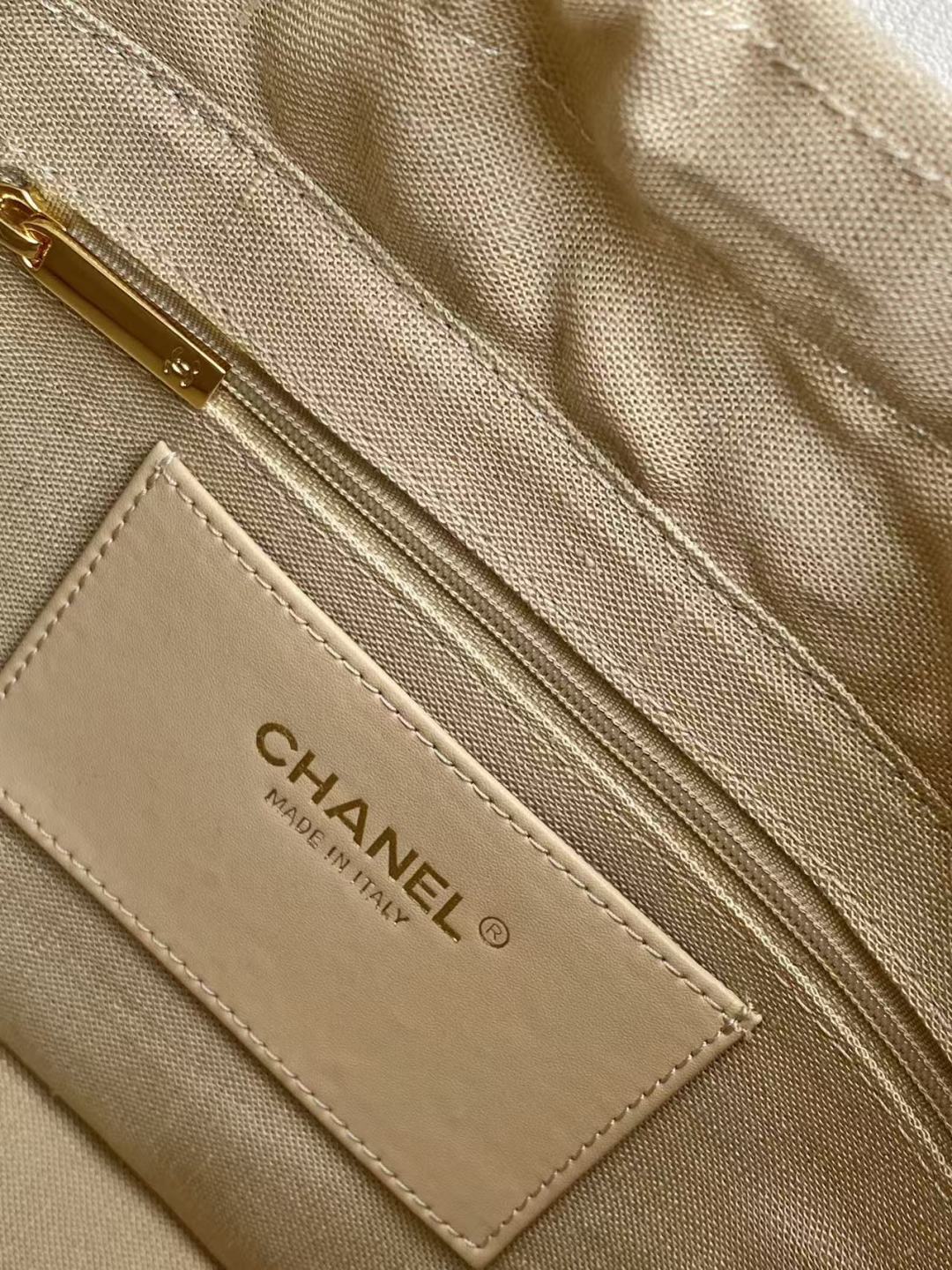 Chanel 2026 Basket Hobo Bag 35cm White Calfskin