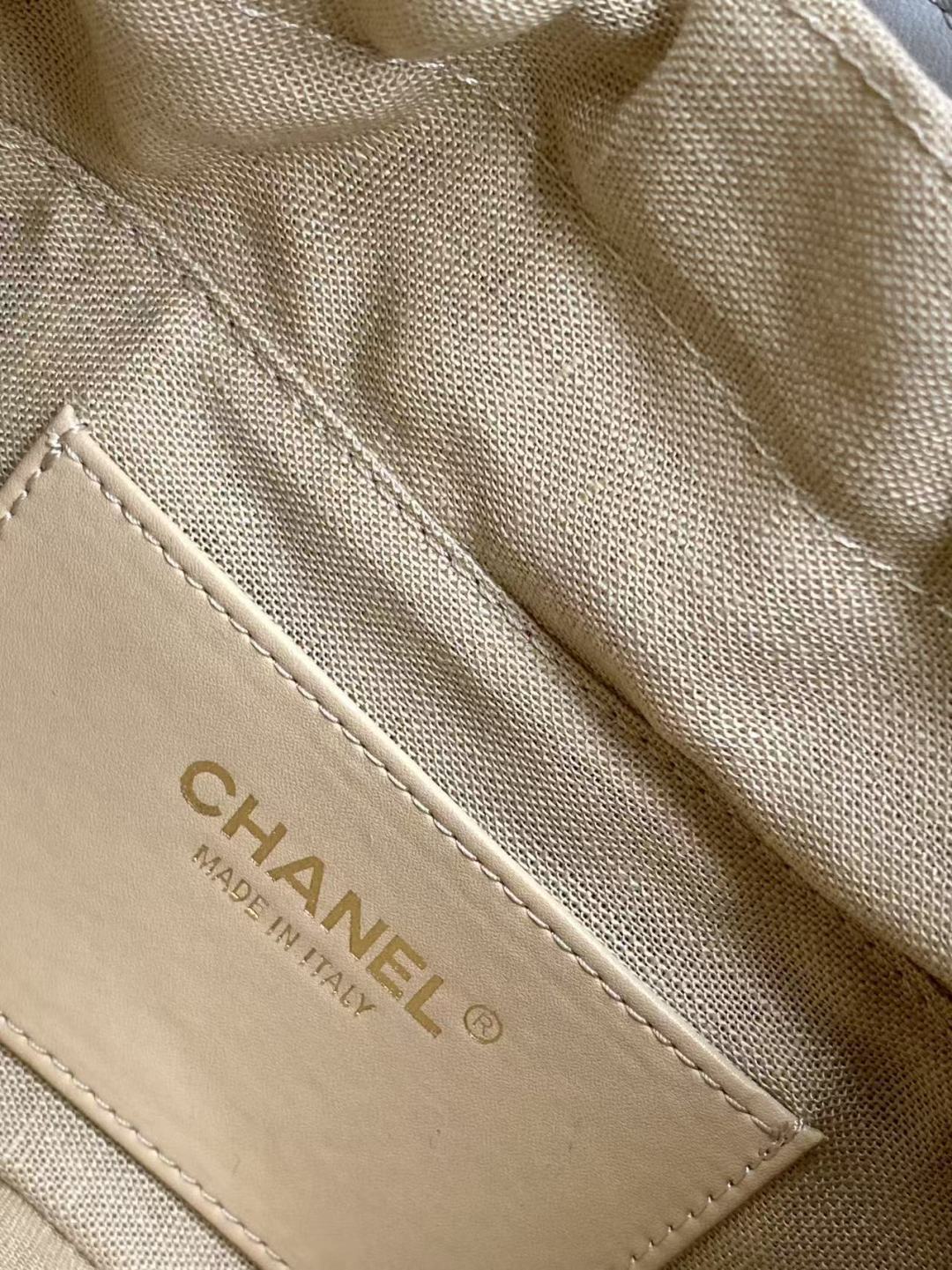 Chanel 2026 Basket Hobo Bag 27.5cm Gray Calfskin