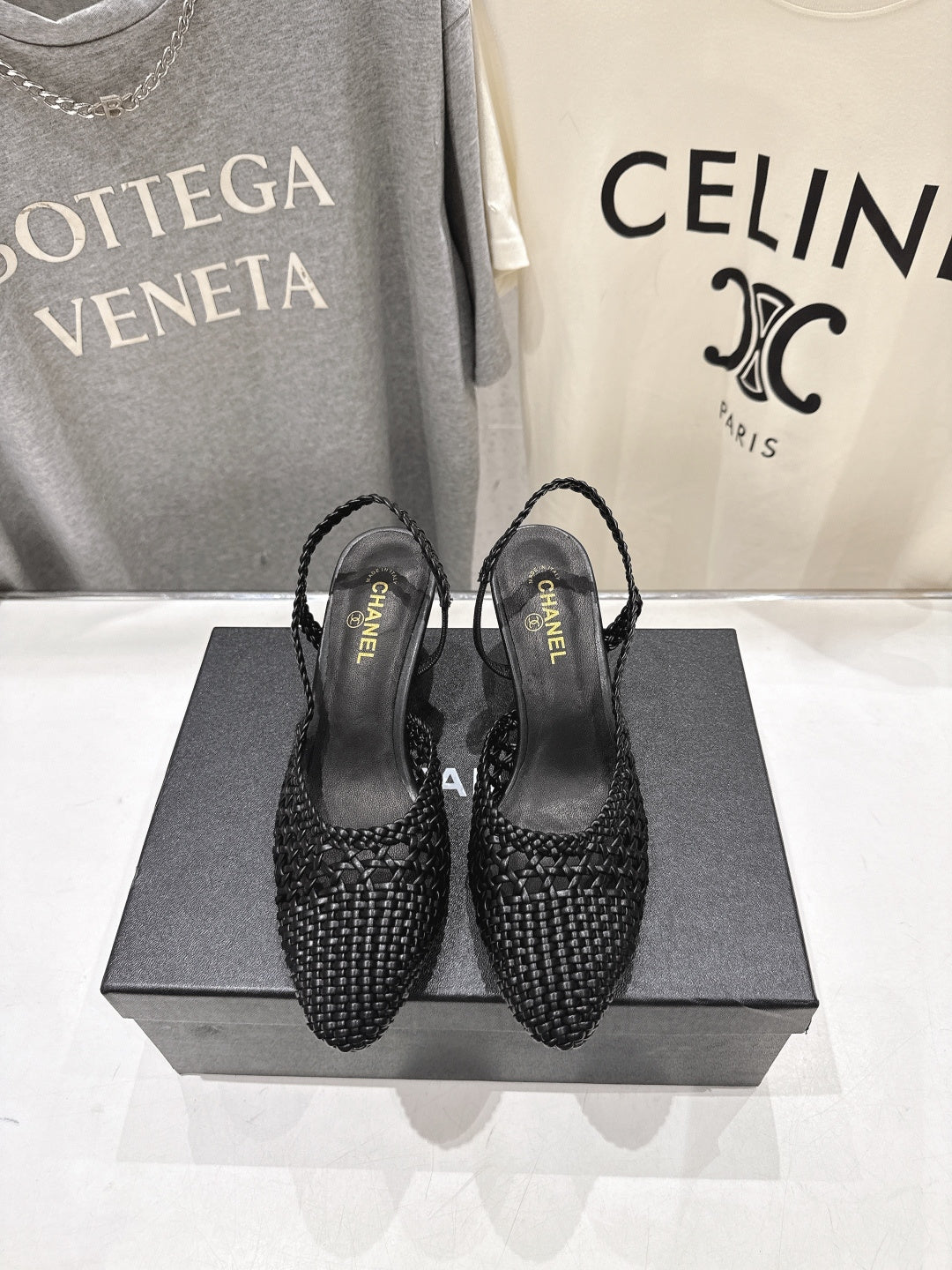 CC 26s Slingback 6.5cm Black Distinct Woven 888095