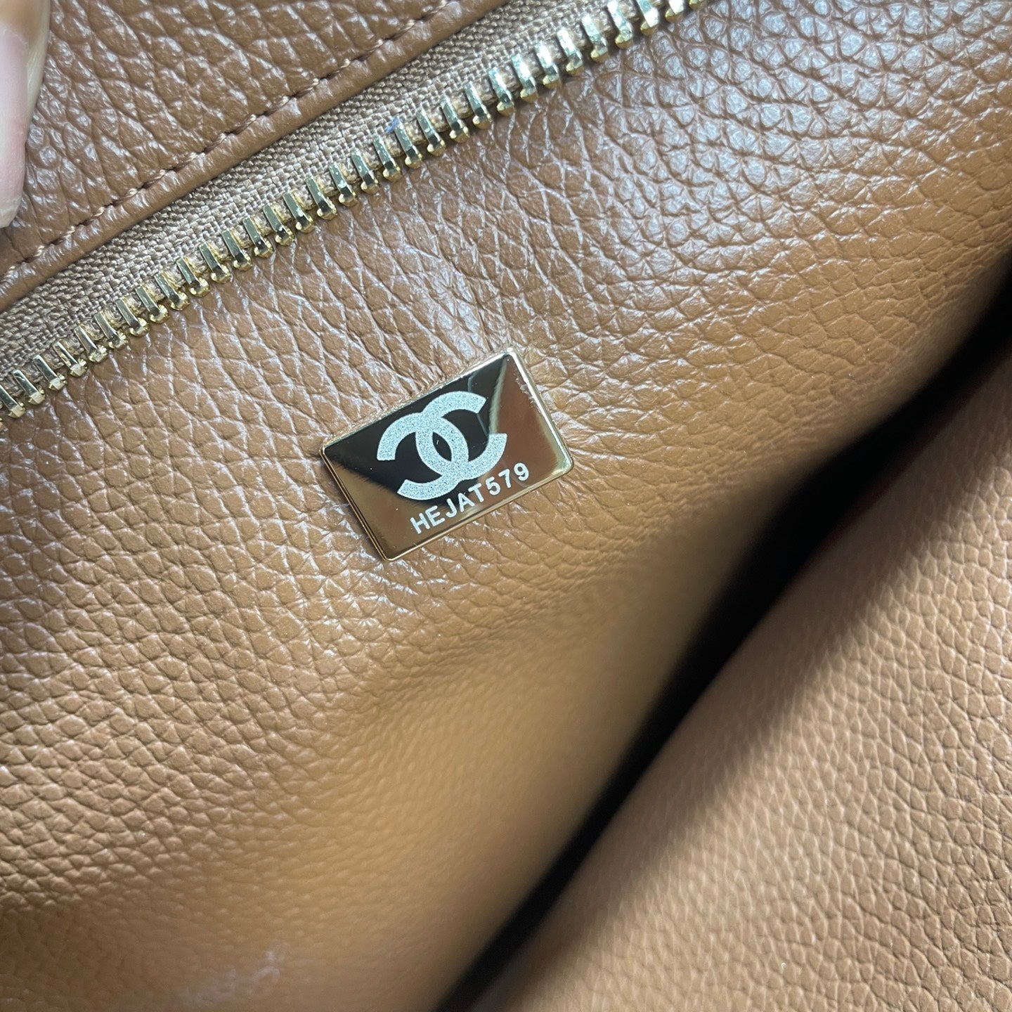CC 26s Large Tote Bag Light Brown Grained Calfskin