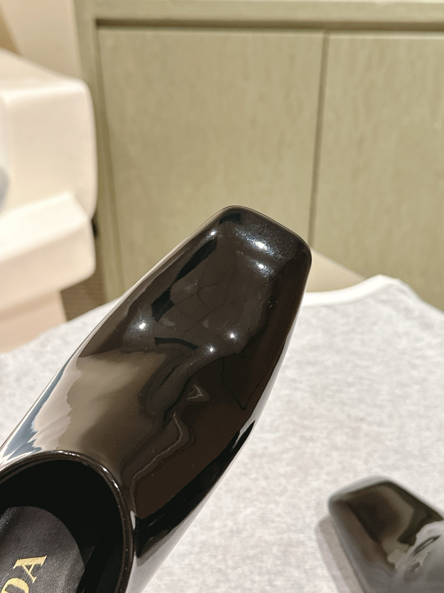 Prada Mules 85mm Black Patent Leather 449617