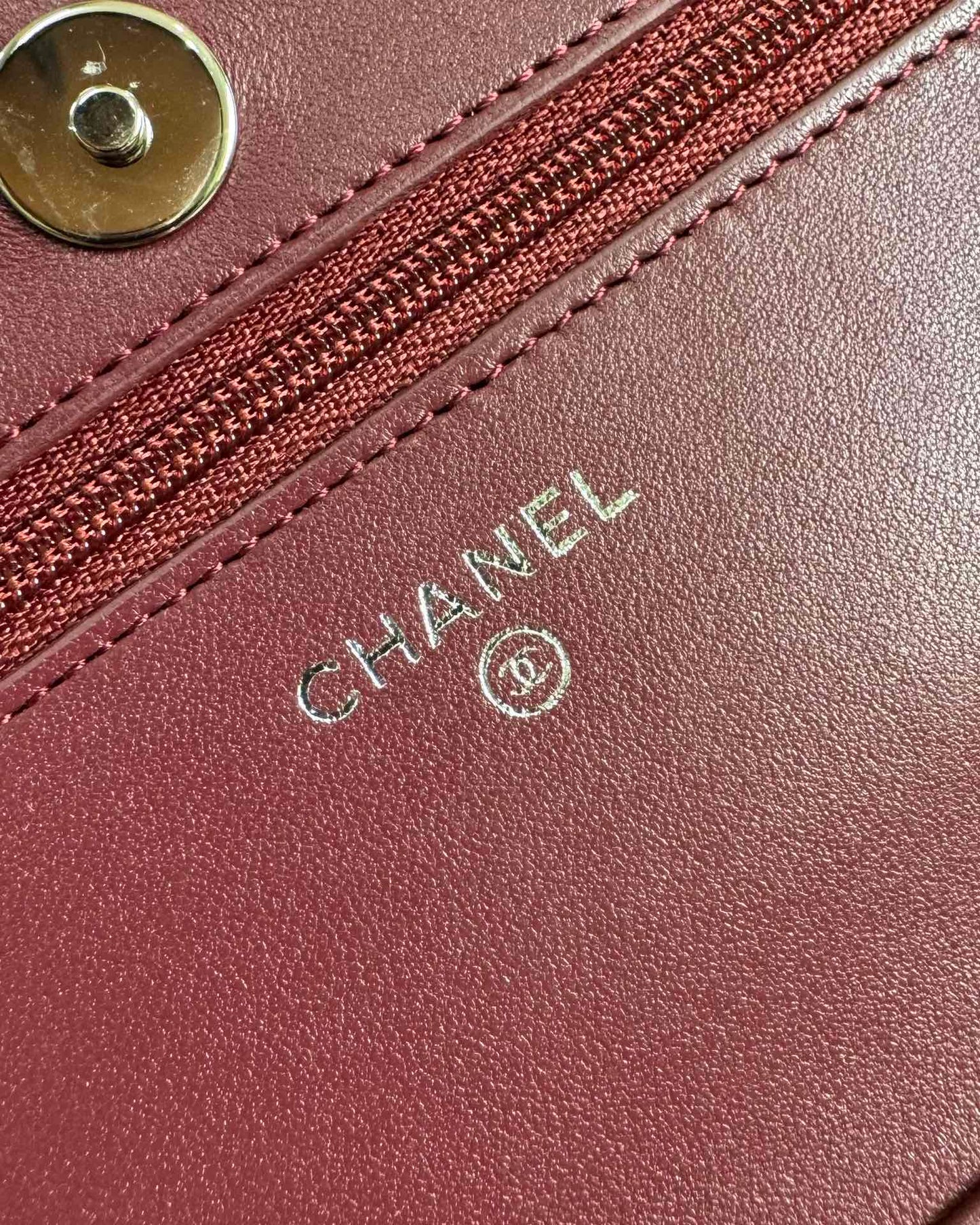 CC WOC 20cm Burgundy Lambskin GHW 223282