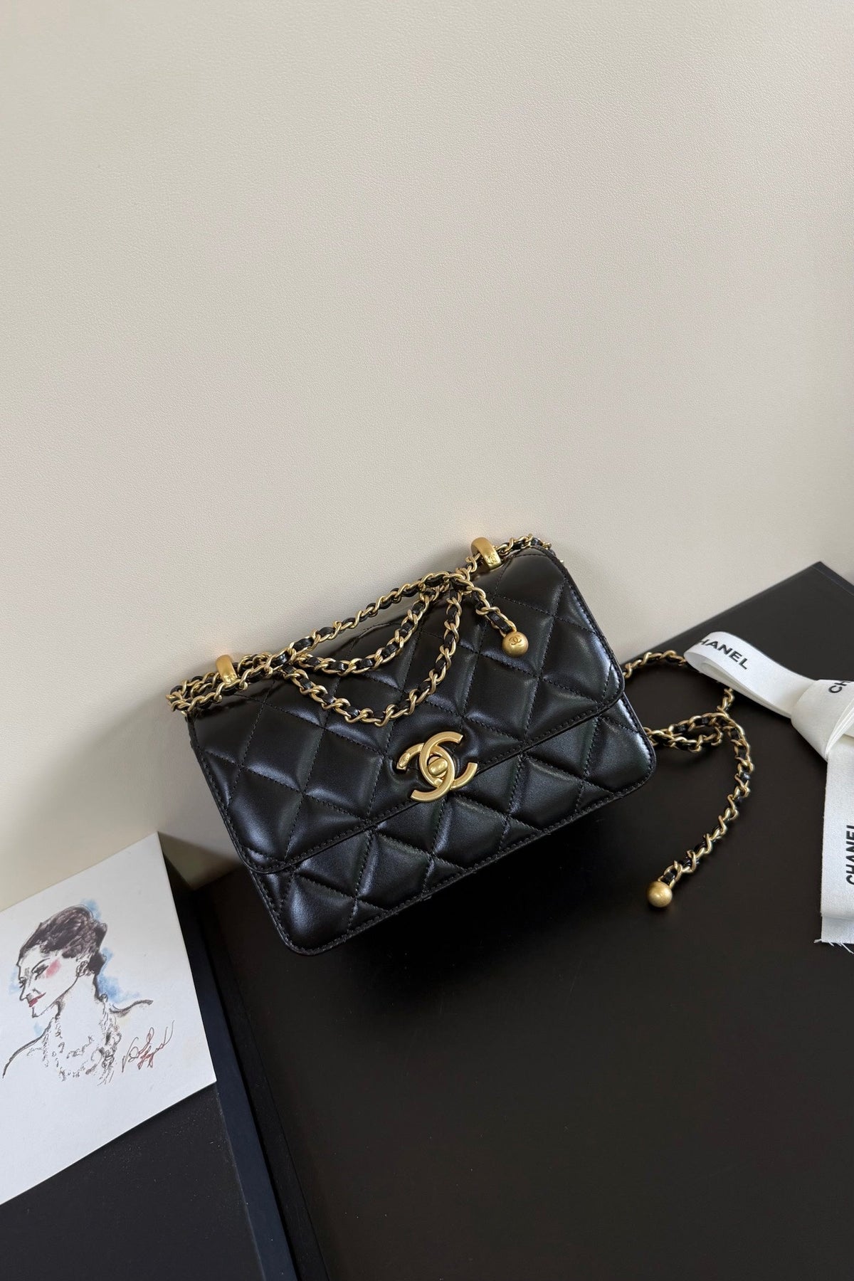 CC 24C Flap Bag Quilted Lambskin 214818