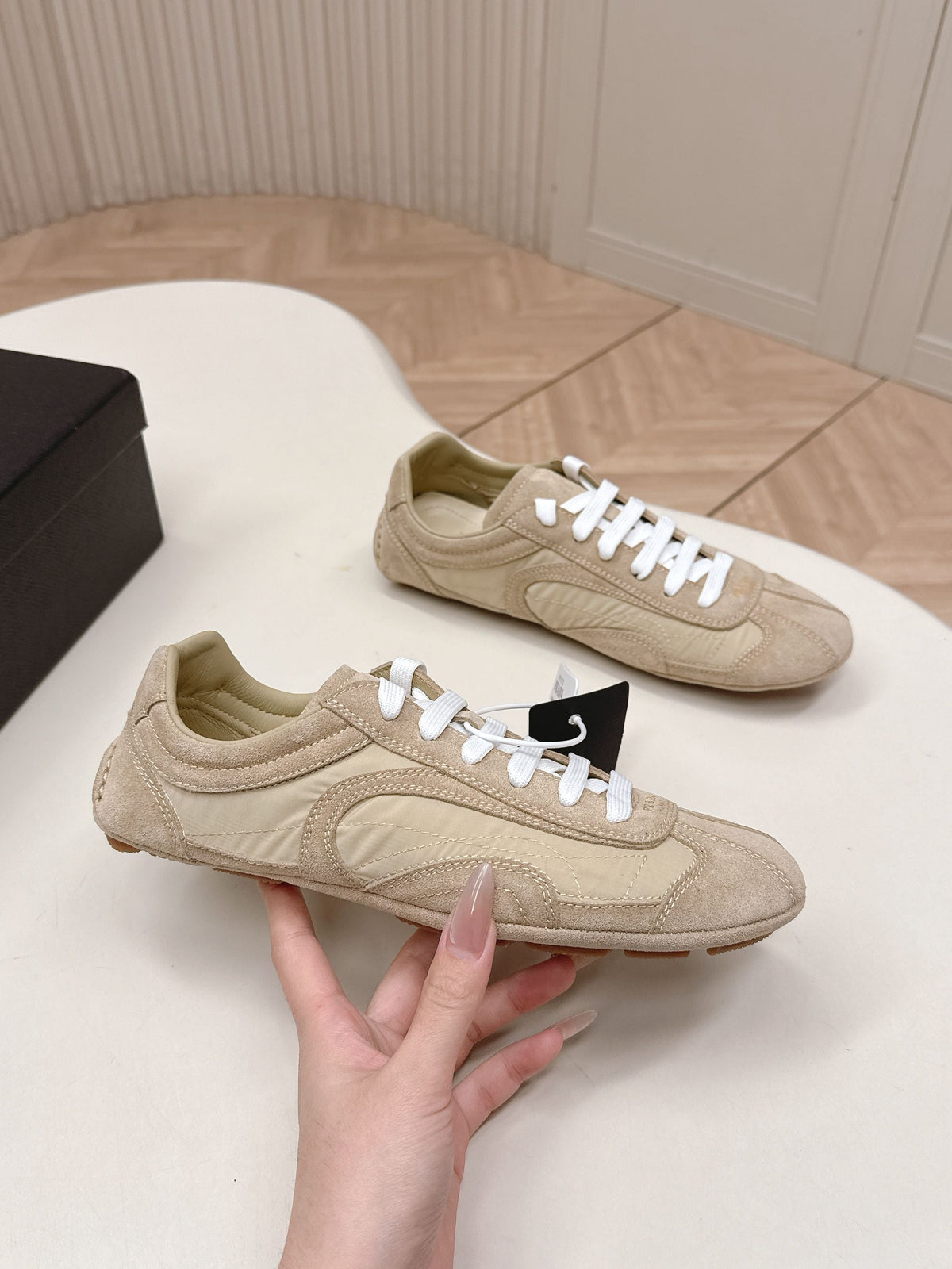Prada 26ss German Training Khahi Suede Re Nylon 644209