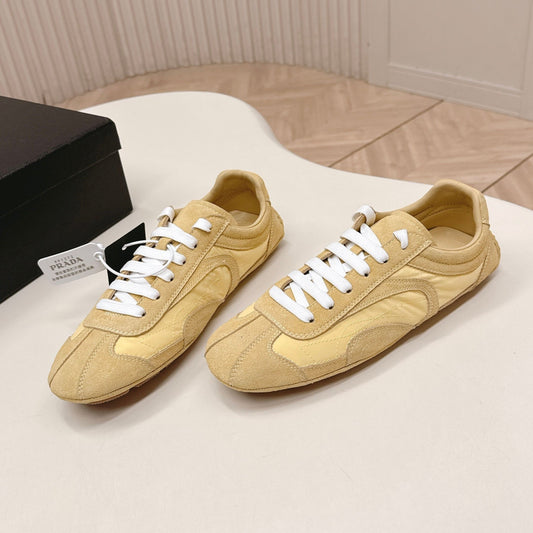 Prada 26ss German Training Light Brown Suede Re Nylon 644211