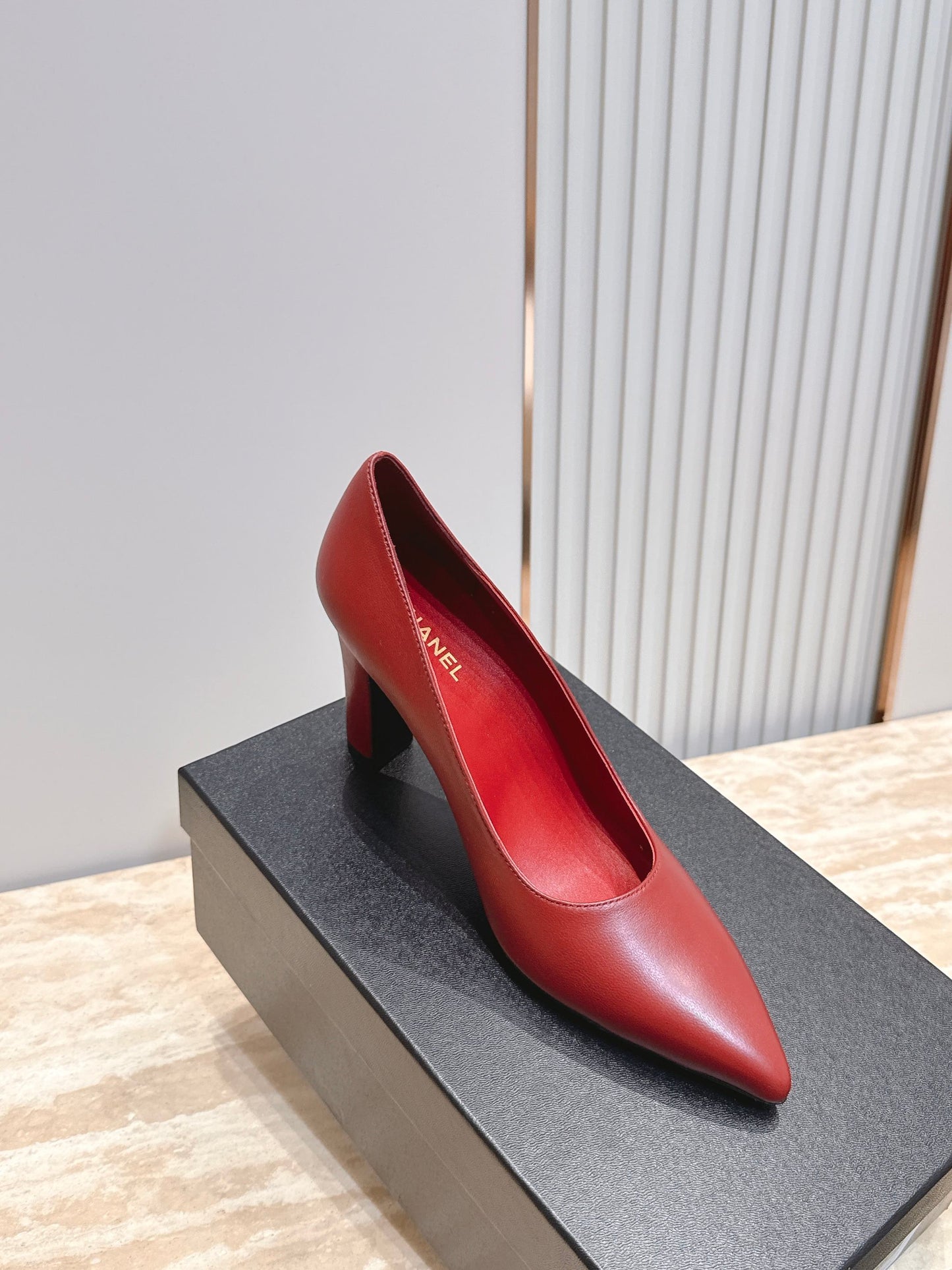 CC Métiers d’art 2026 Pumps 9.5cm Red Sheepskin 898967