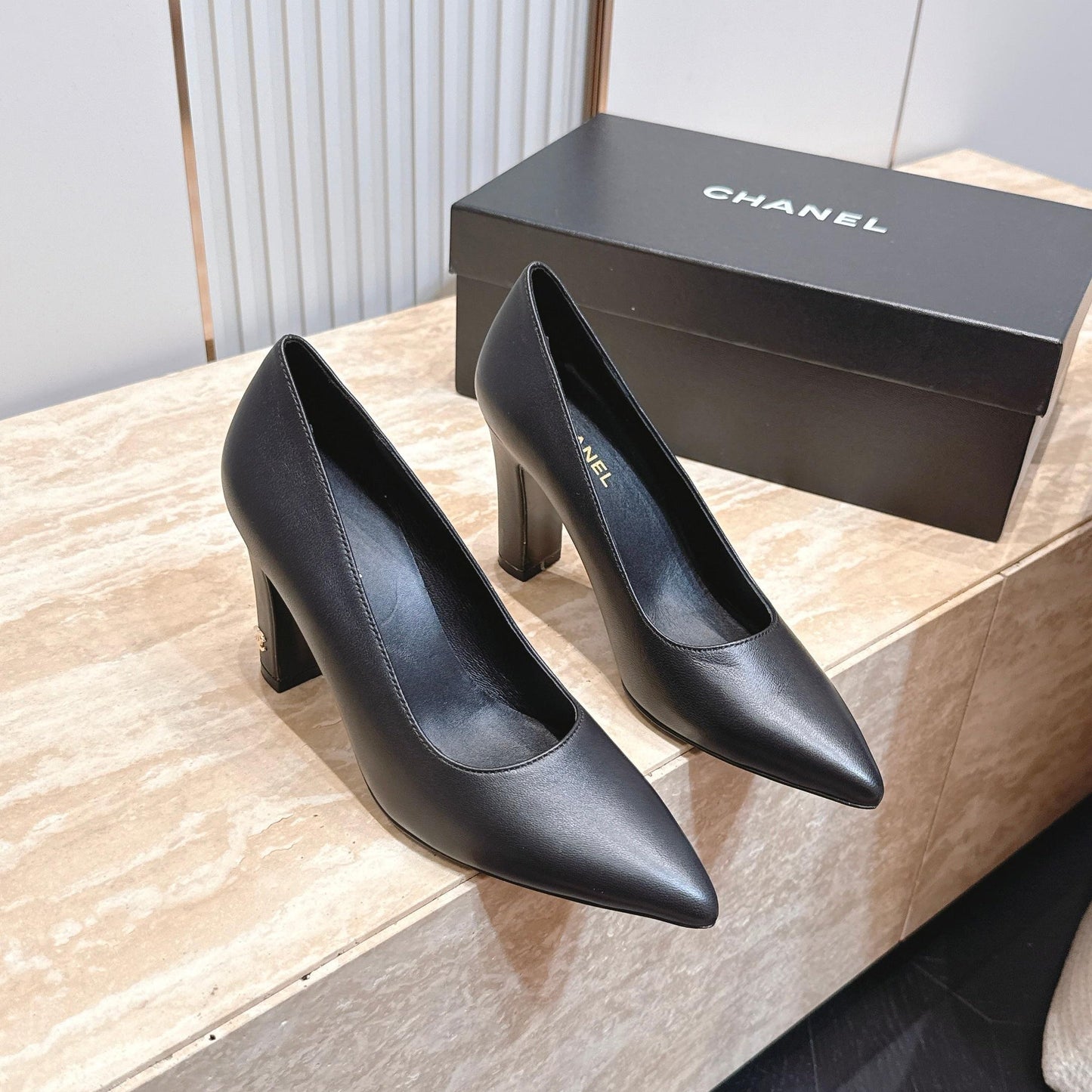 CC Métiers d’art 2026 Pumps 9.5cm Black Sheepskin 898969