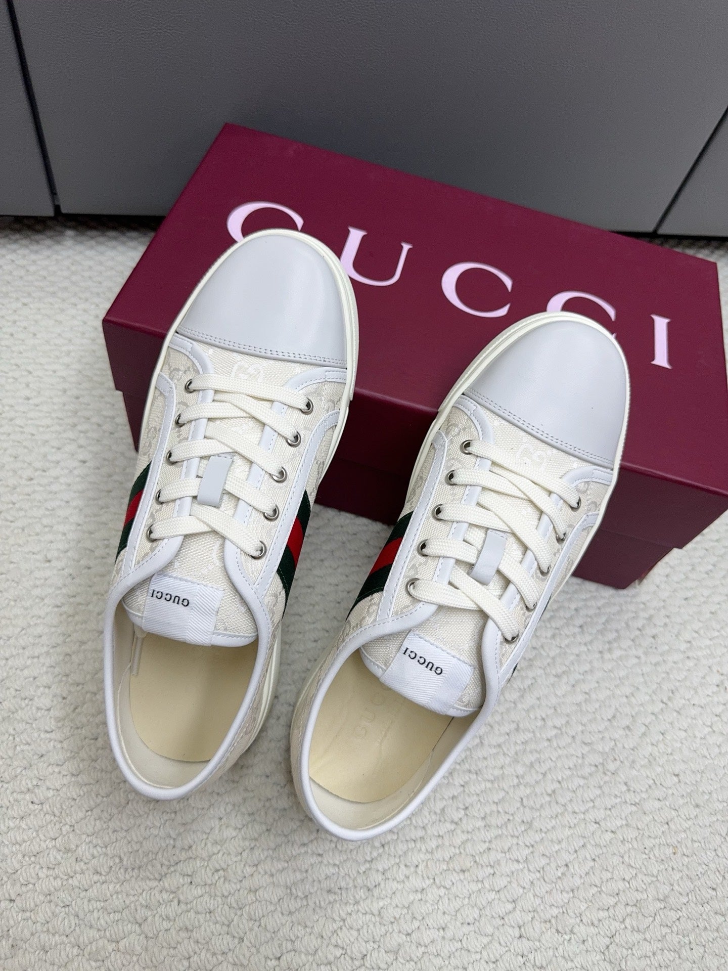 GG Tennis 1977 Sneakers White Canvas Leather 788206
