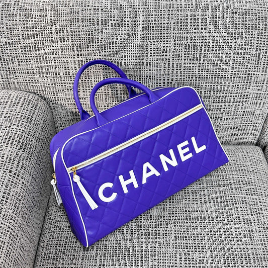 CC 1995 Bowling Duffle Bag 46cm Purple Lambskin