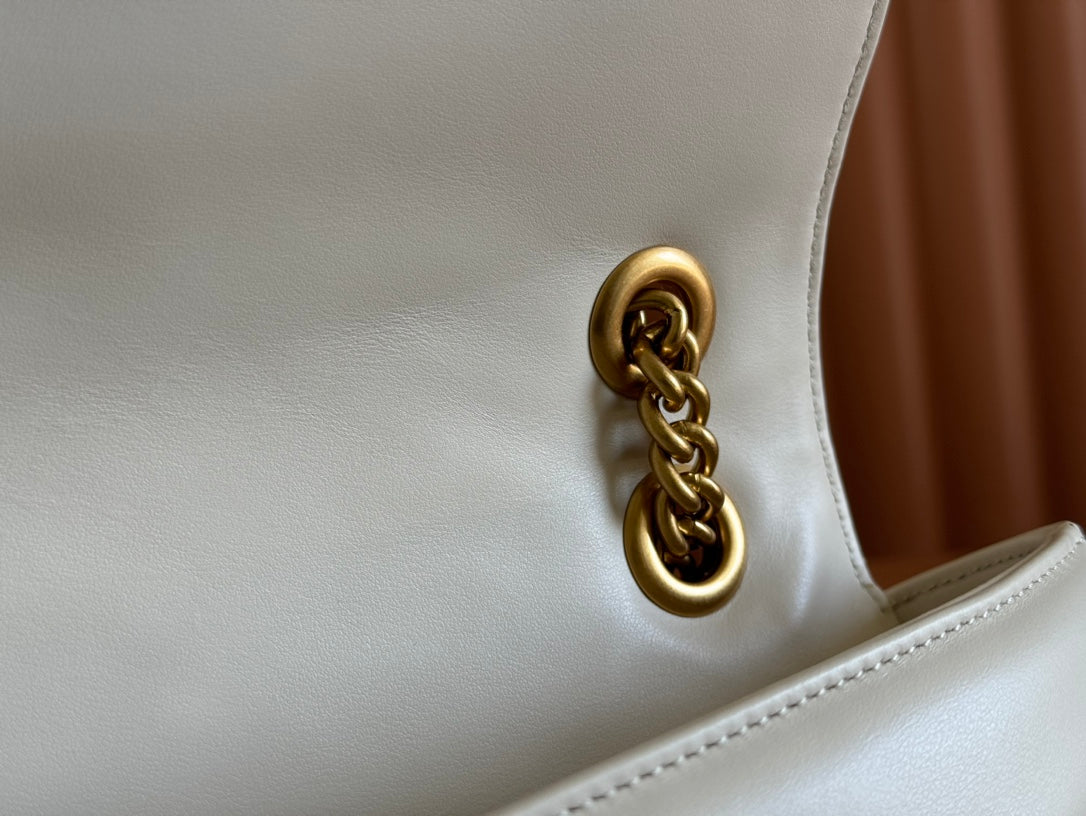 Gucci GG Marmont 31 Bag White Calfskin 248224