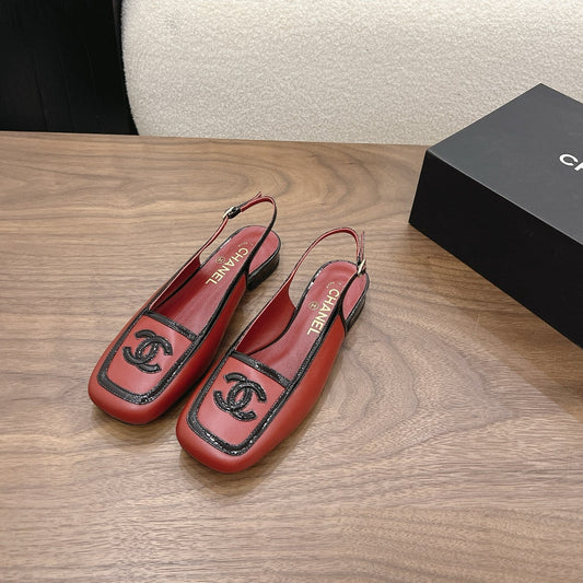 CC 26s Slingback Black Burgundy Lambskin Patent Leather 915320