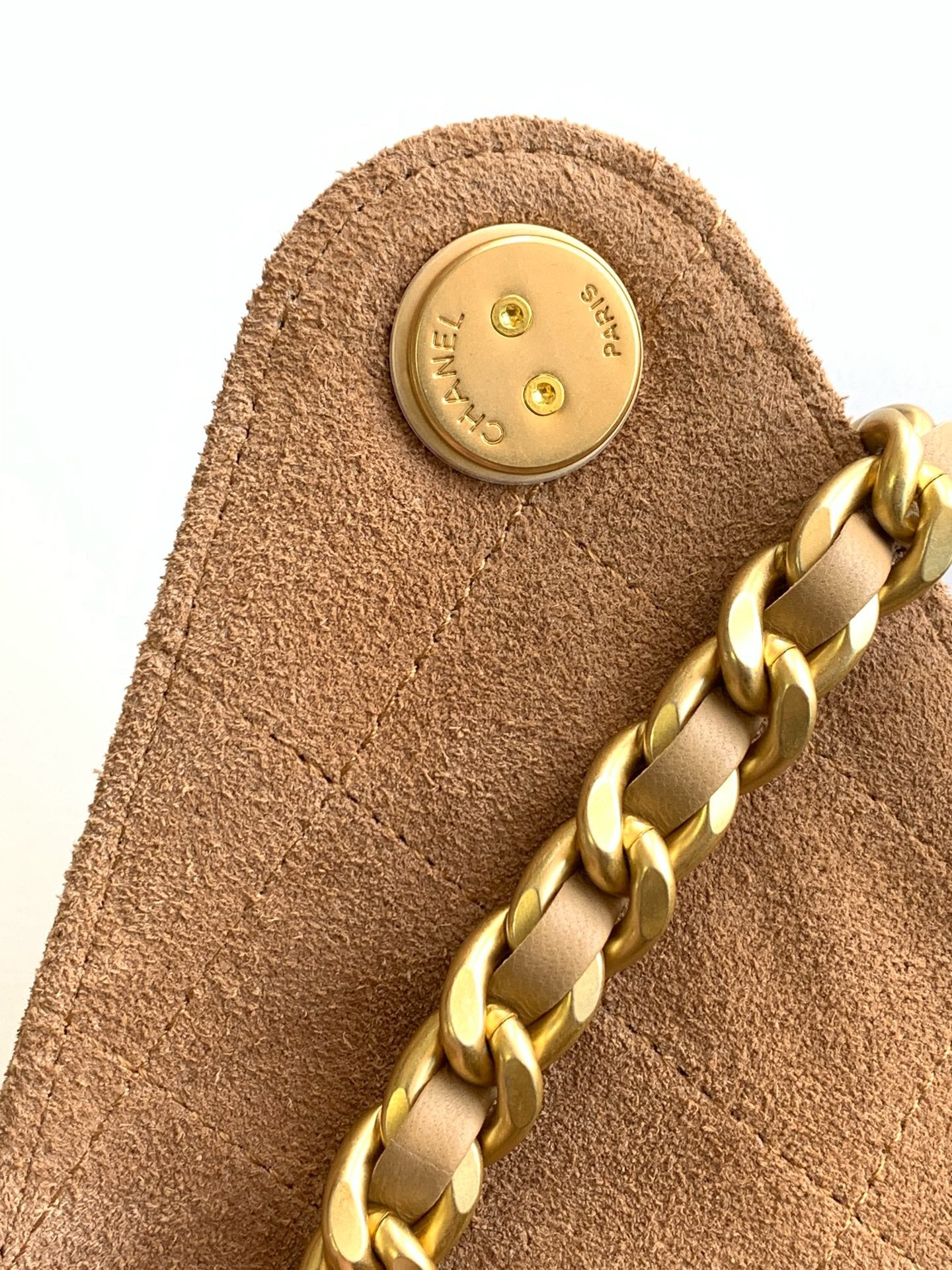 CC 25C Hobo Bag 30cm Brown Suede