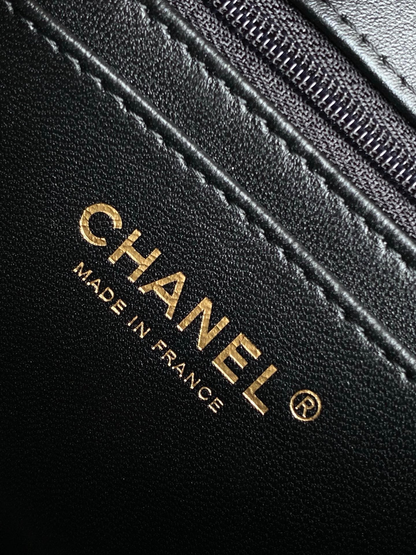 CC 25C Flap Bag 19cm Black Quilted Lambskin