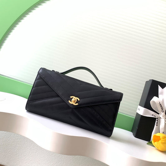 CC 26X Handbag 26cm Black Calfskin