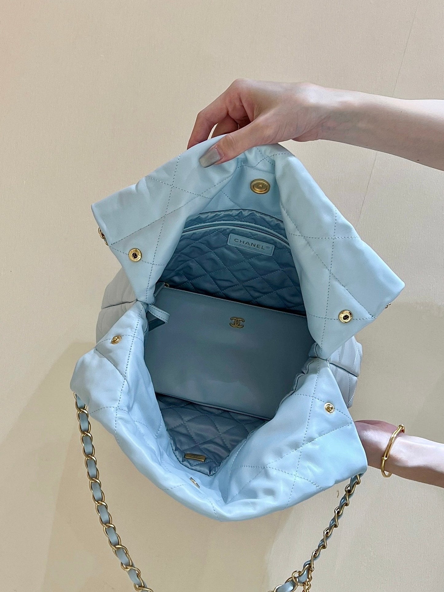 CC 24S Mini Gradient 22 Hobo 35cm Light Blue Calfskin